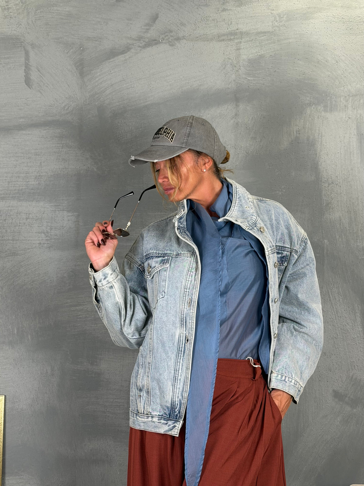 Jacker ANDAZ denim chiaro