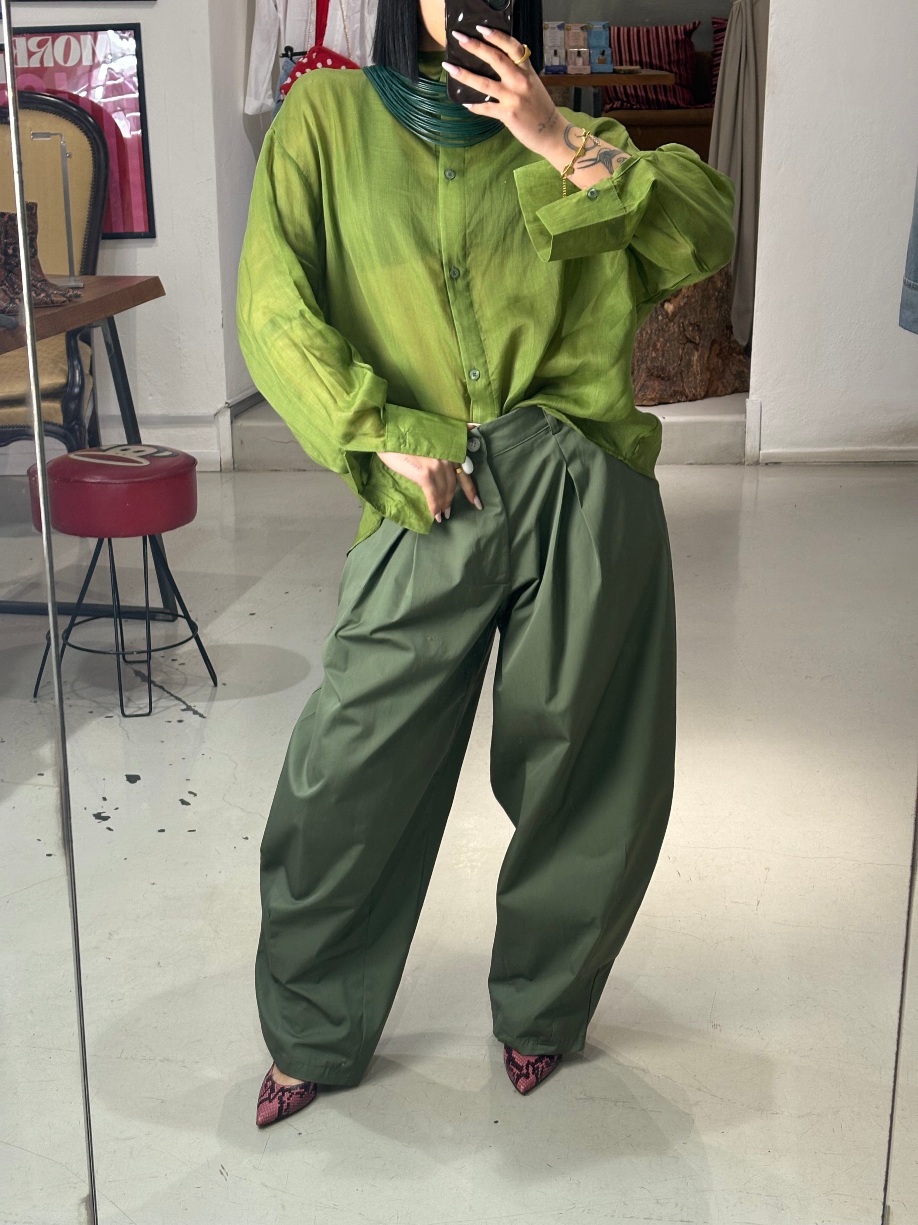 Pantaloni over cotone VIKK