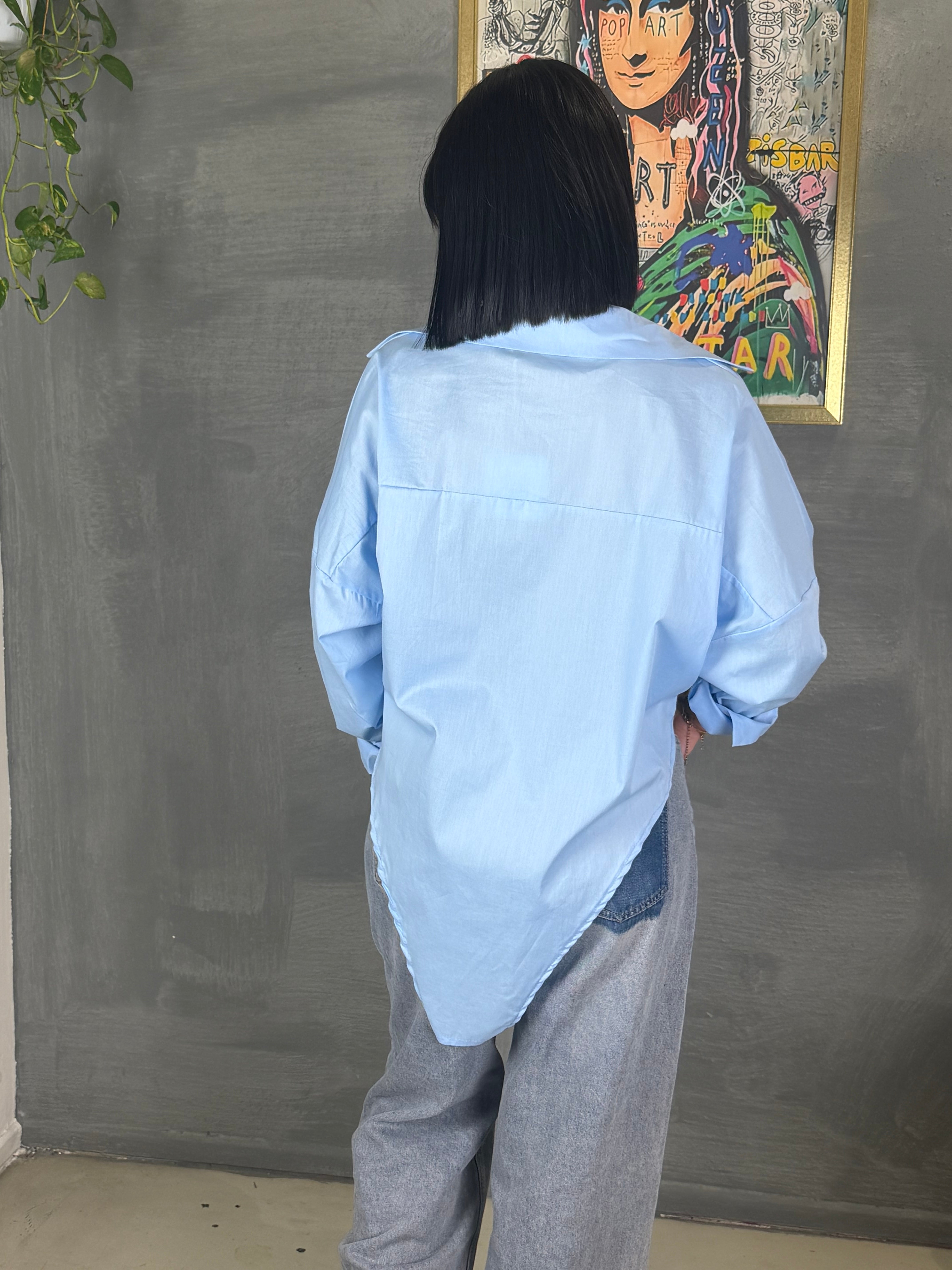 Camicia DONT manica lunga azzurra