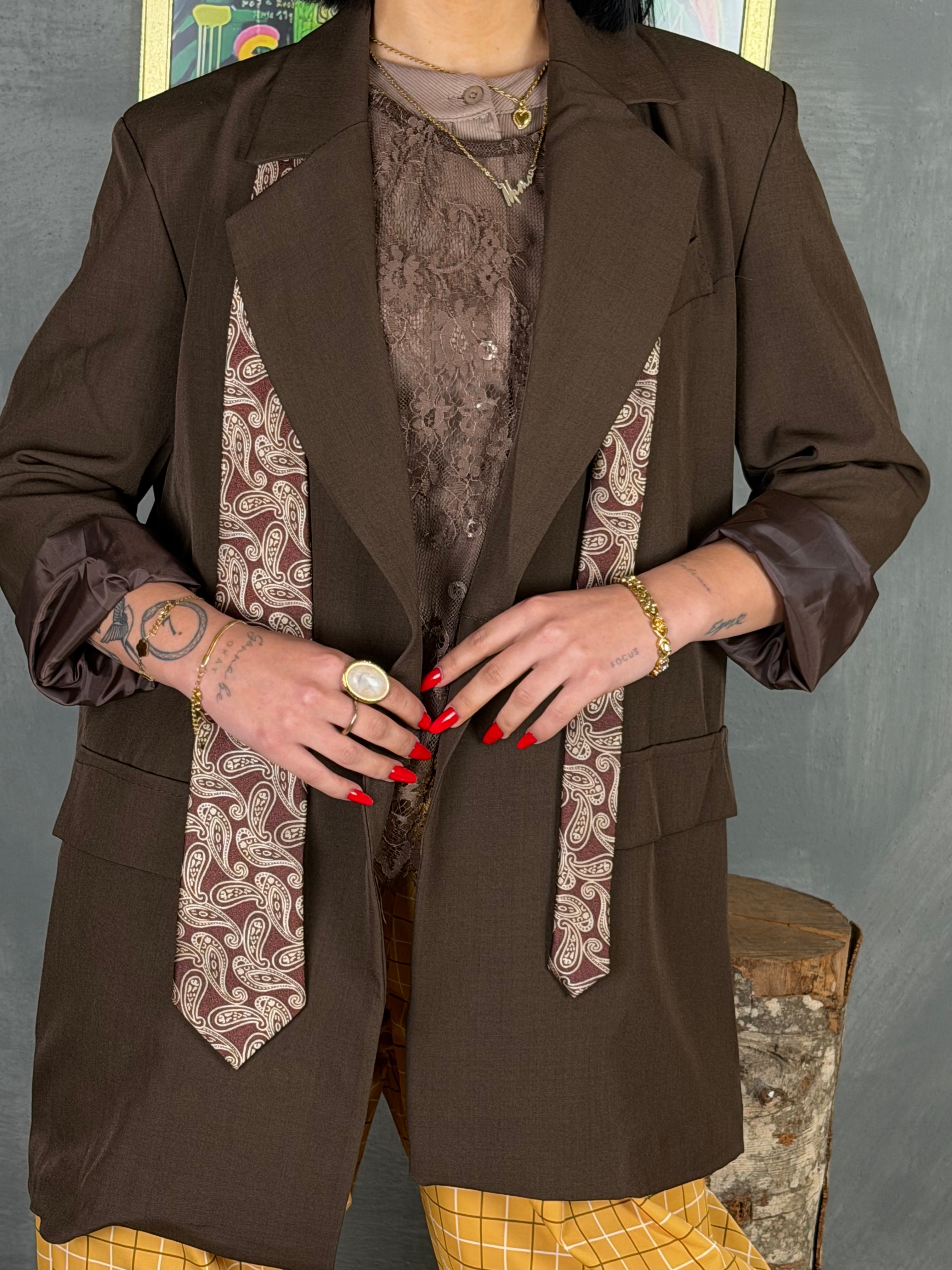 Blazer doppiopetto TURN brown