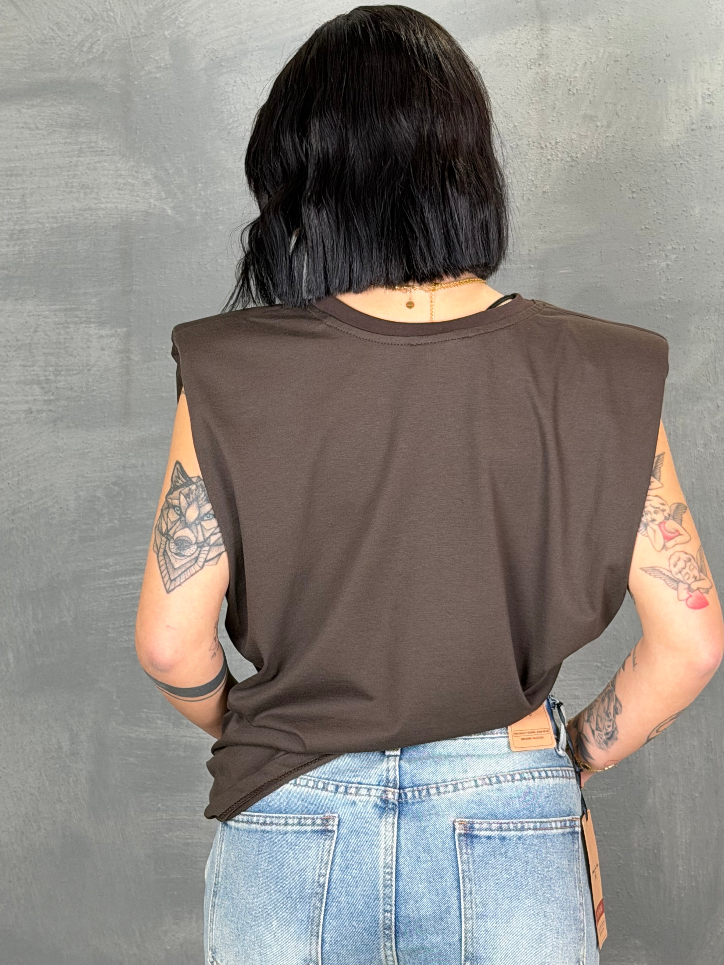T shirt gm TOME MARRONE