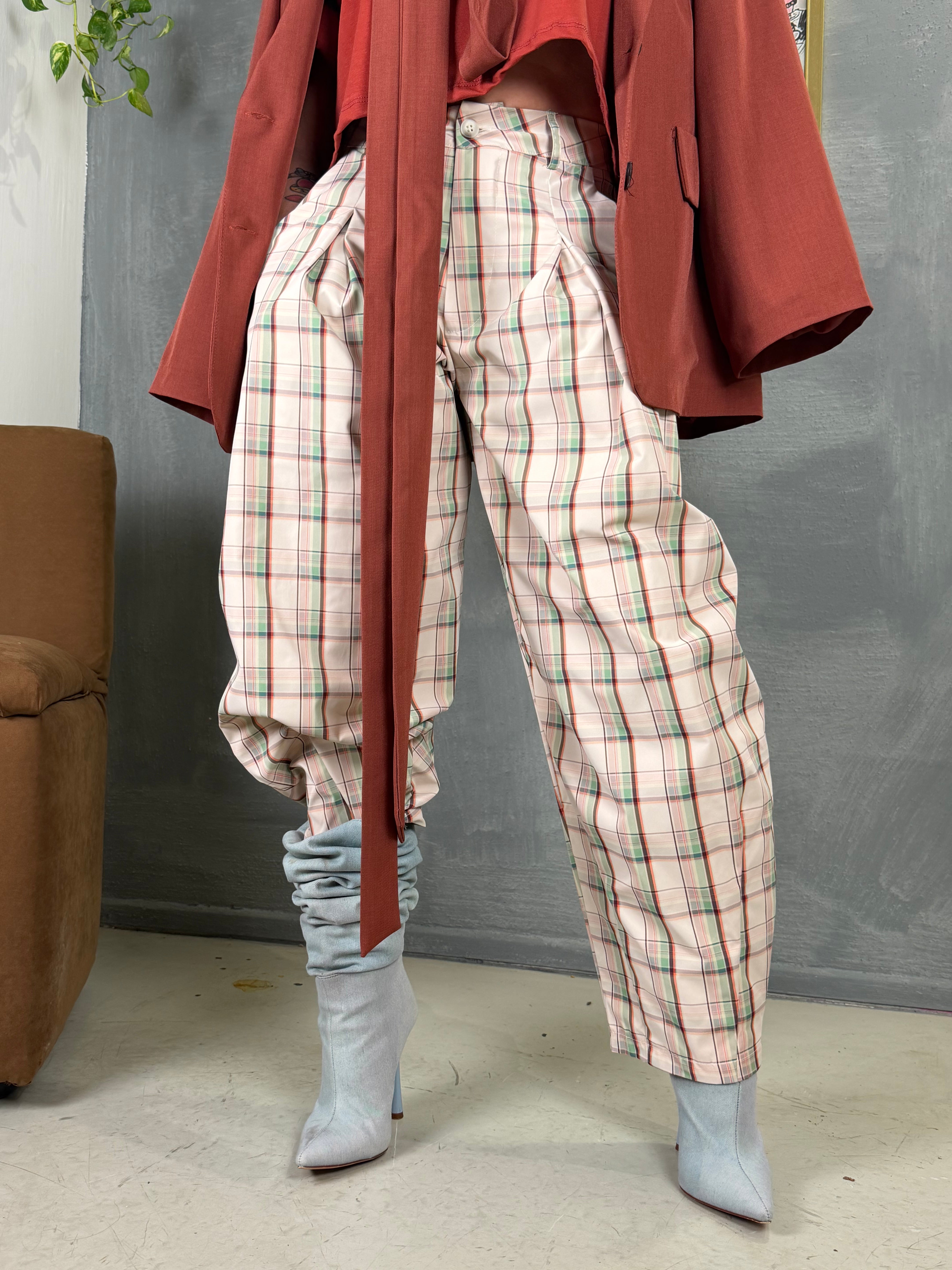 Pantalone over CLOWN beige