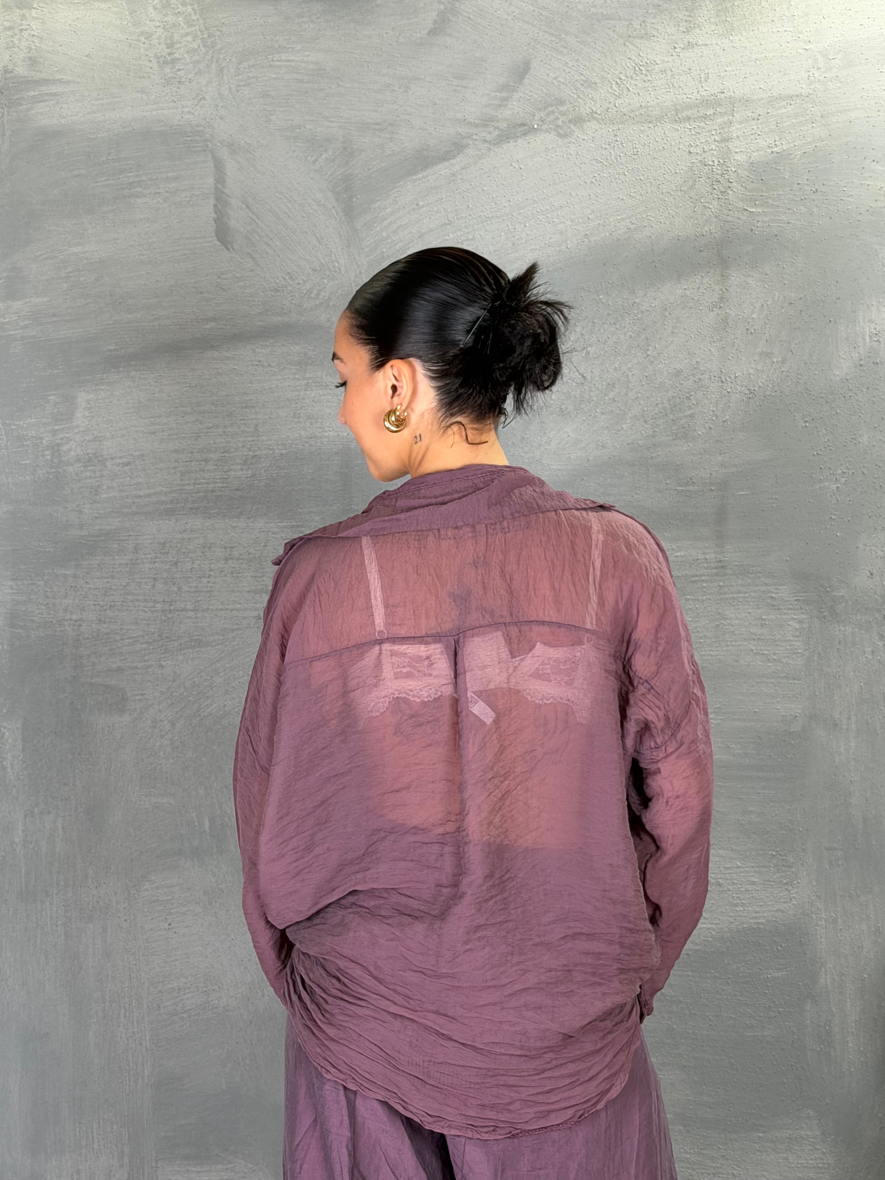 Camicia WILBON melanzana