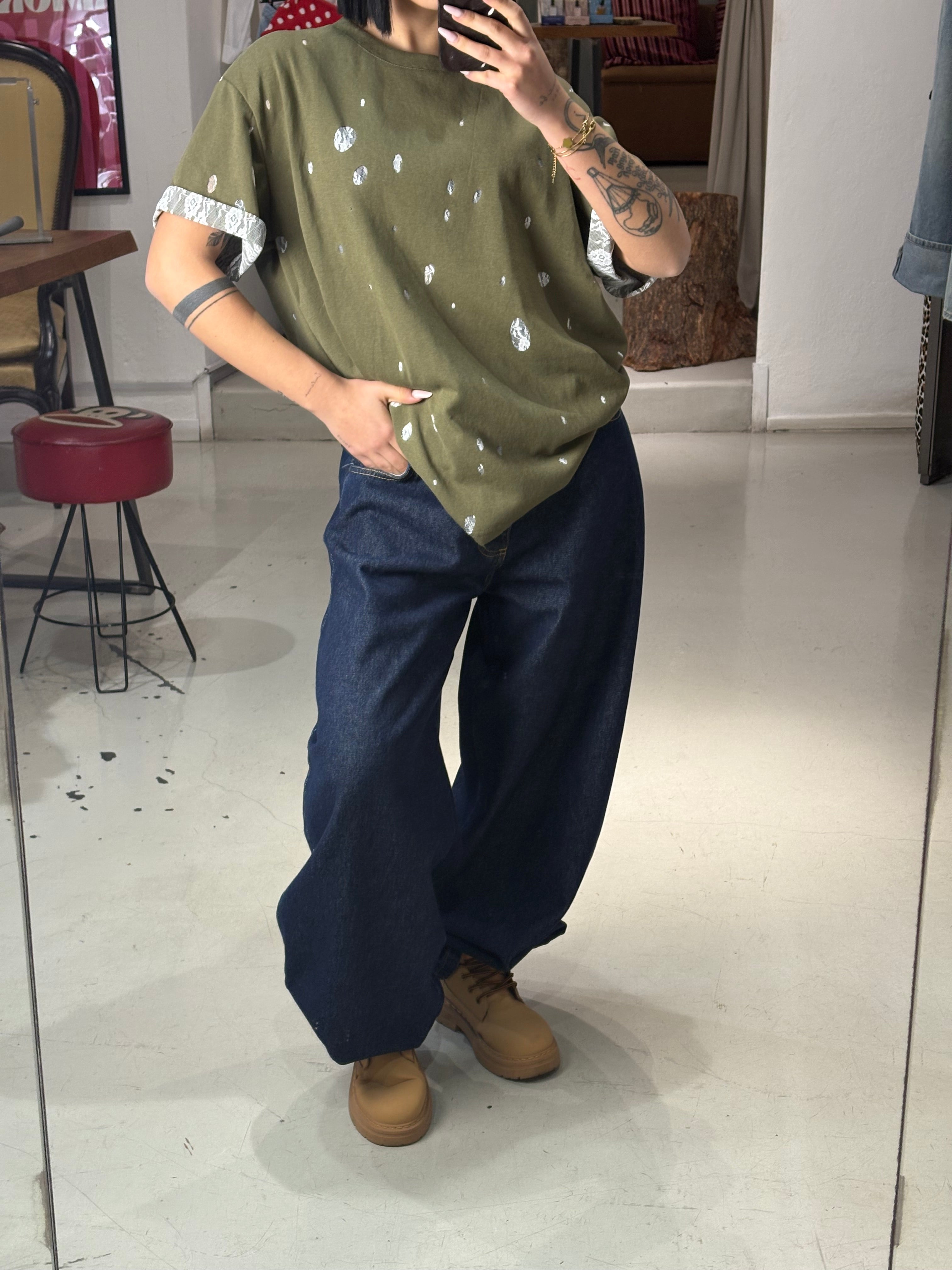 T shirt MIX mezza manica army