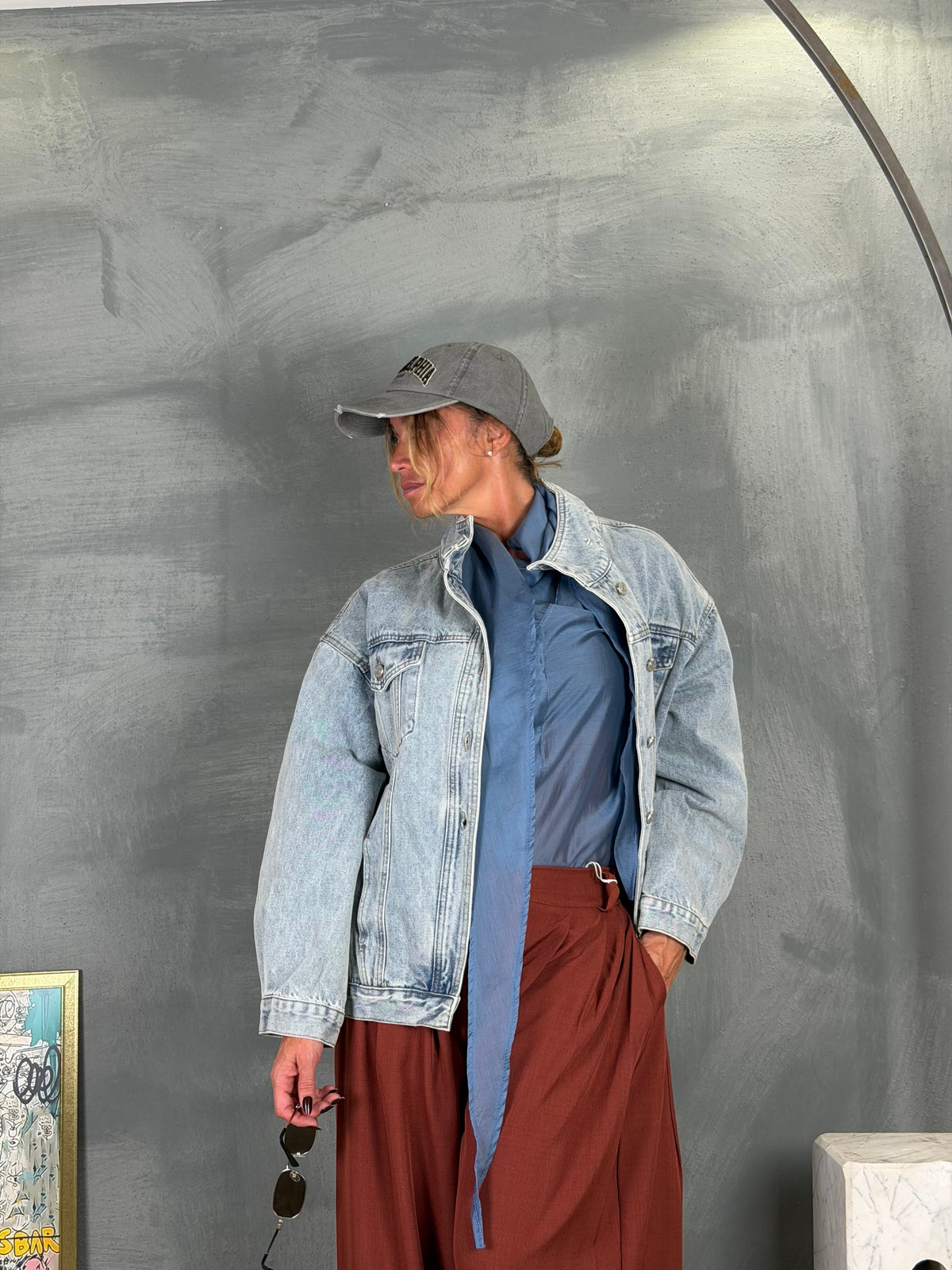 Jacker ANDAZ denim chiaro