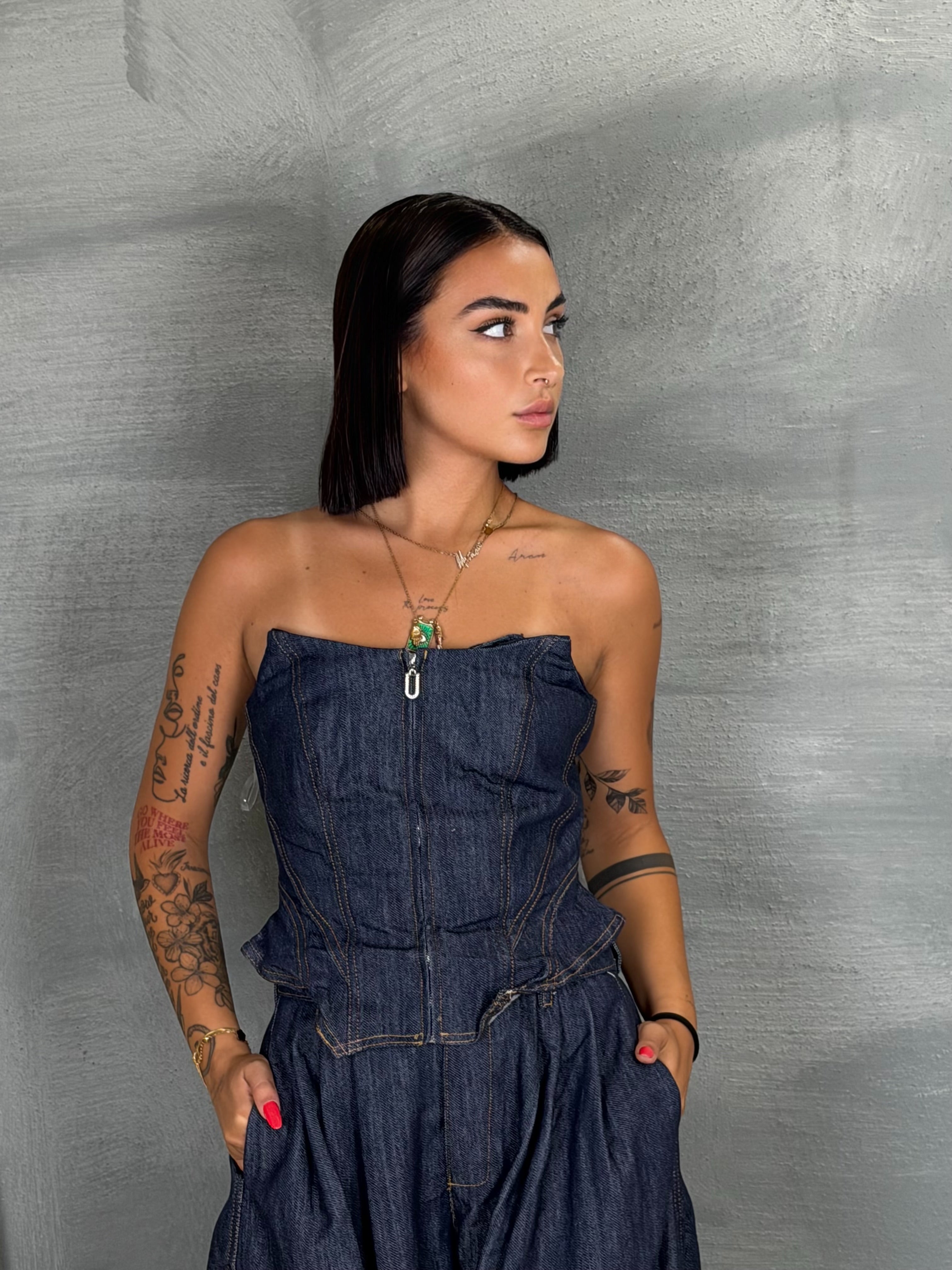 Coordinato FANTA blu Denim