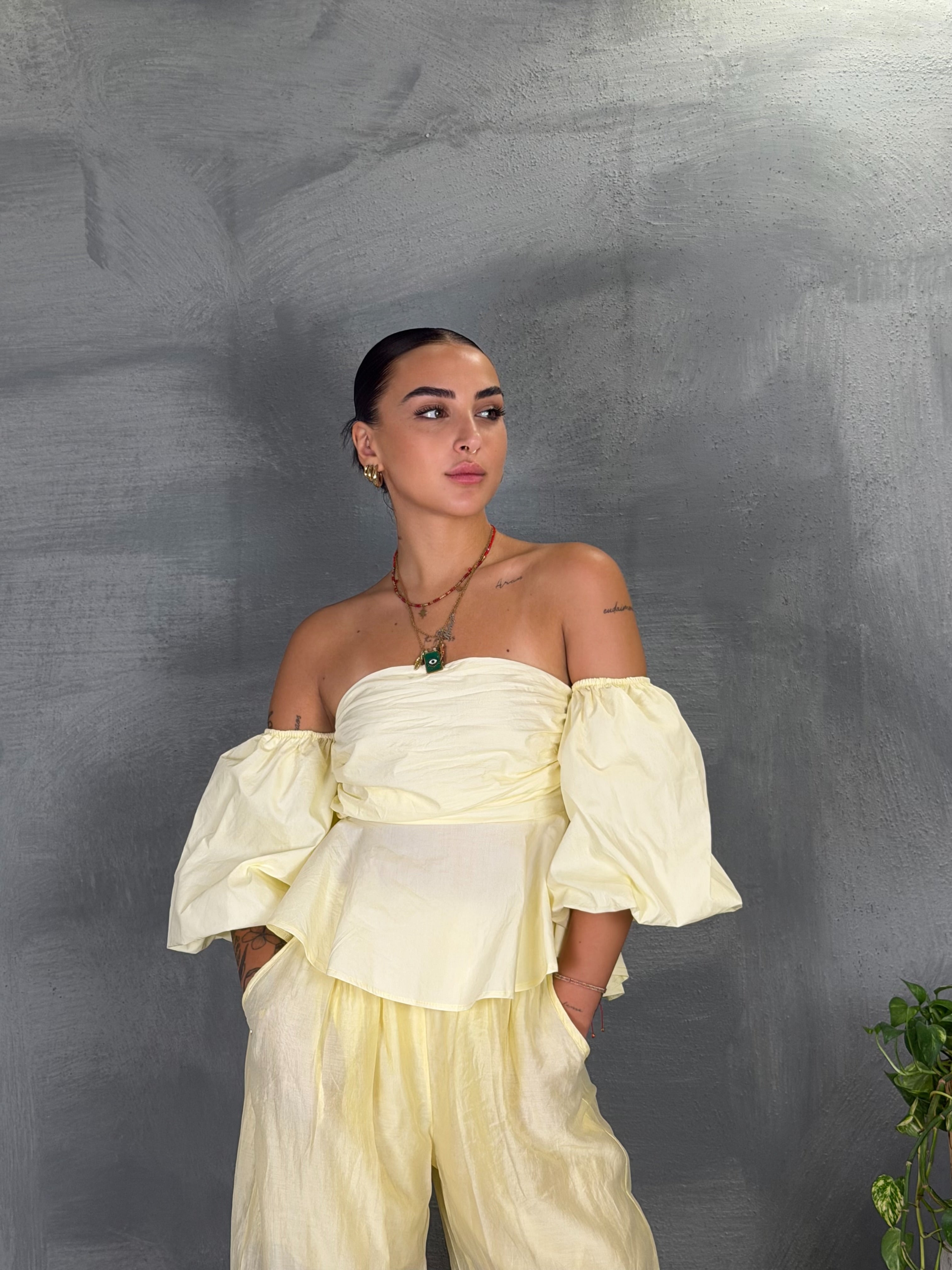 Top cotone ELCHE yellow