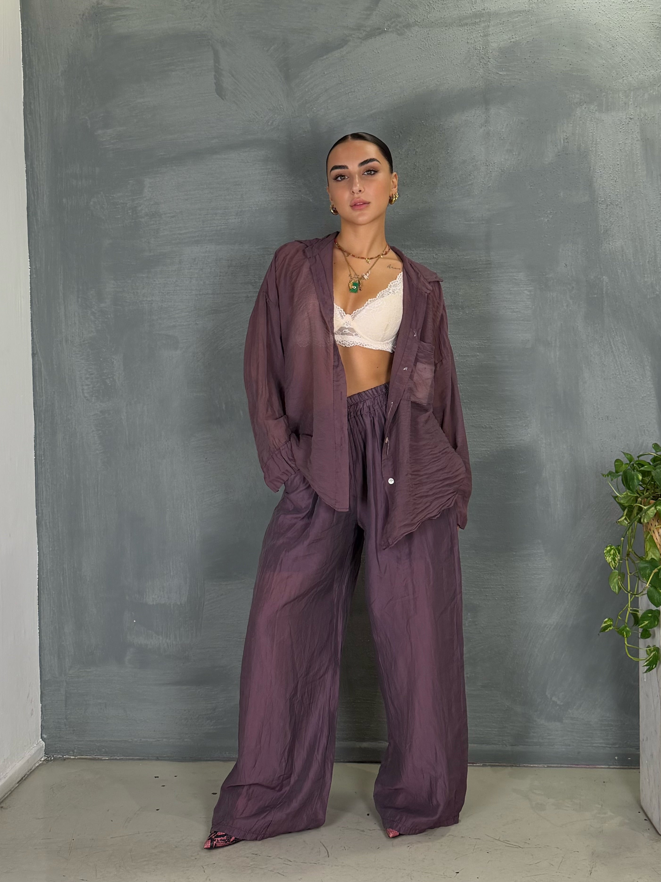 Pantalone IMPETU melanzana