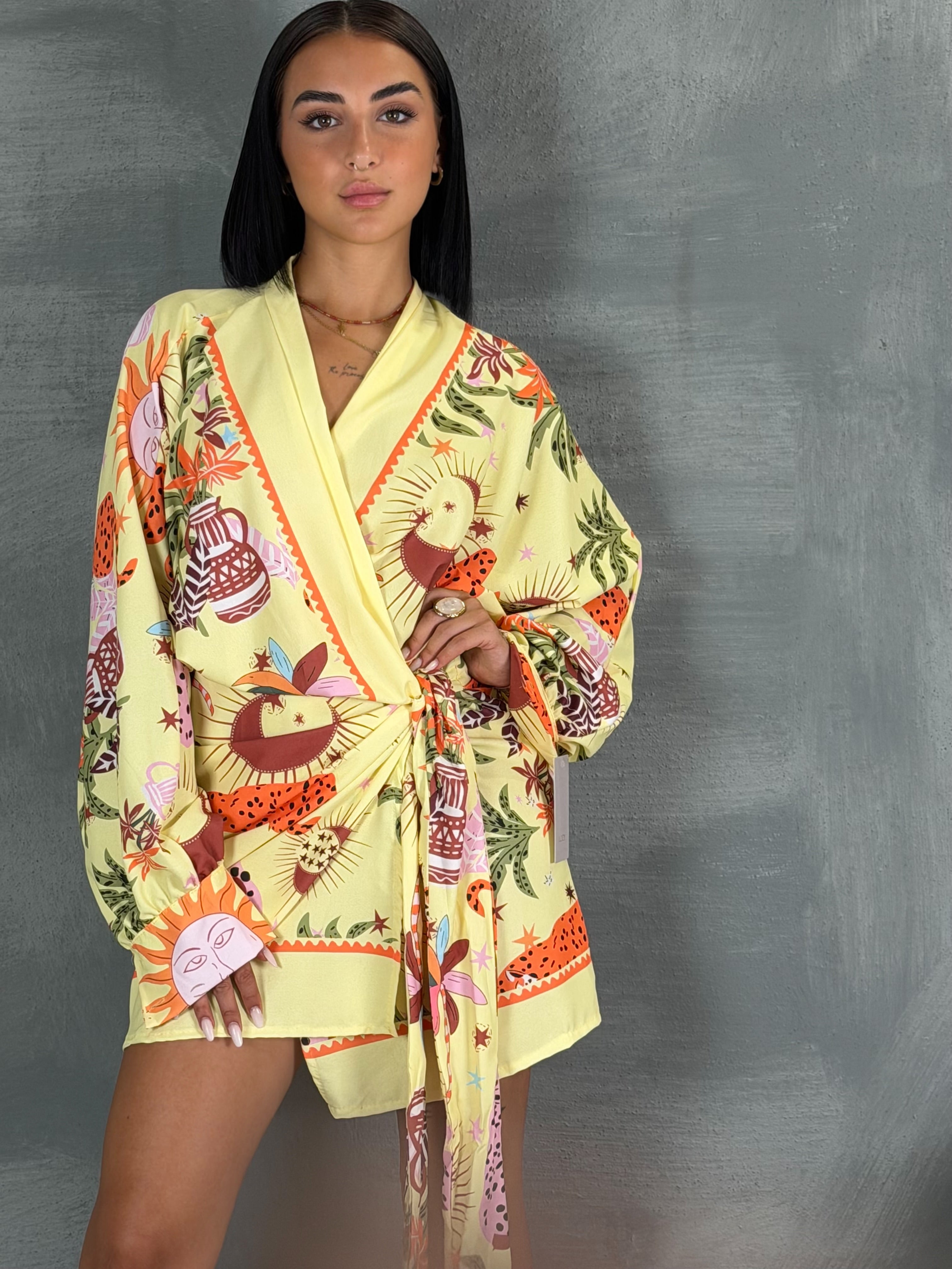 Abito kimono NANDI yellow
