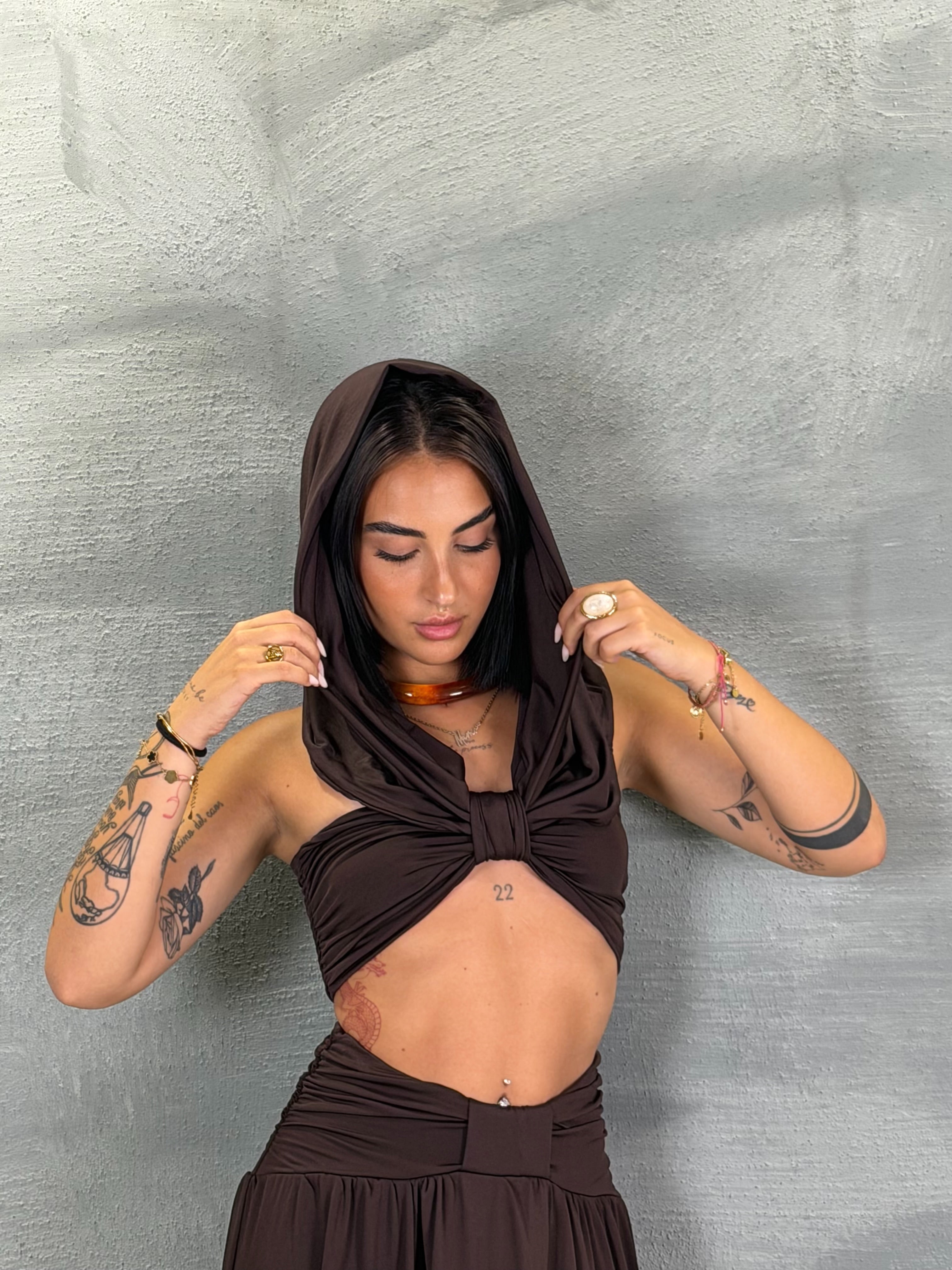 Coordinato Makena marrone