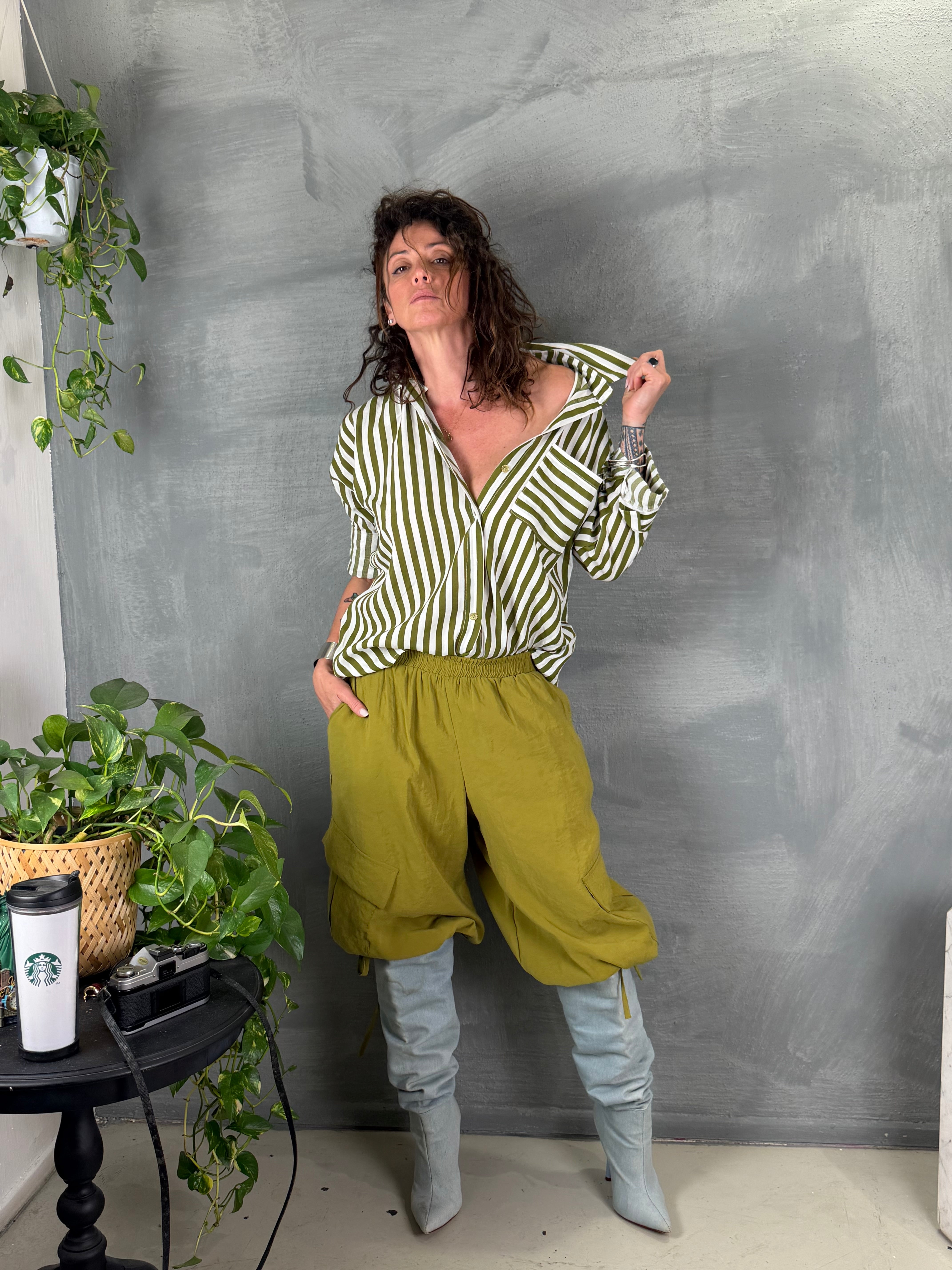 Camicia Jeb bastoncino verde