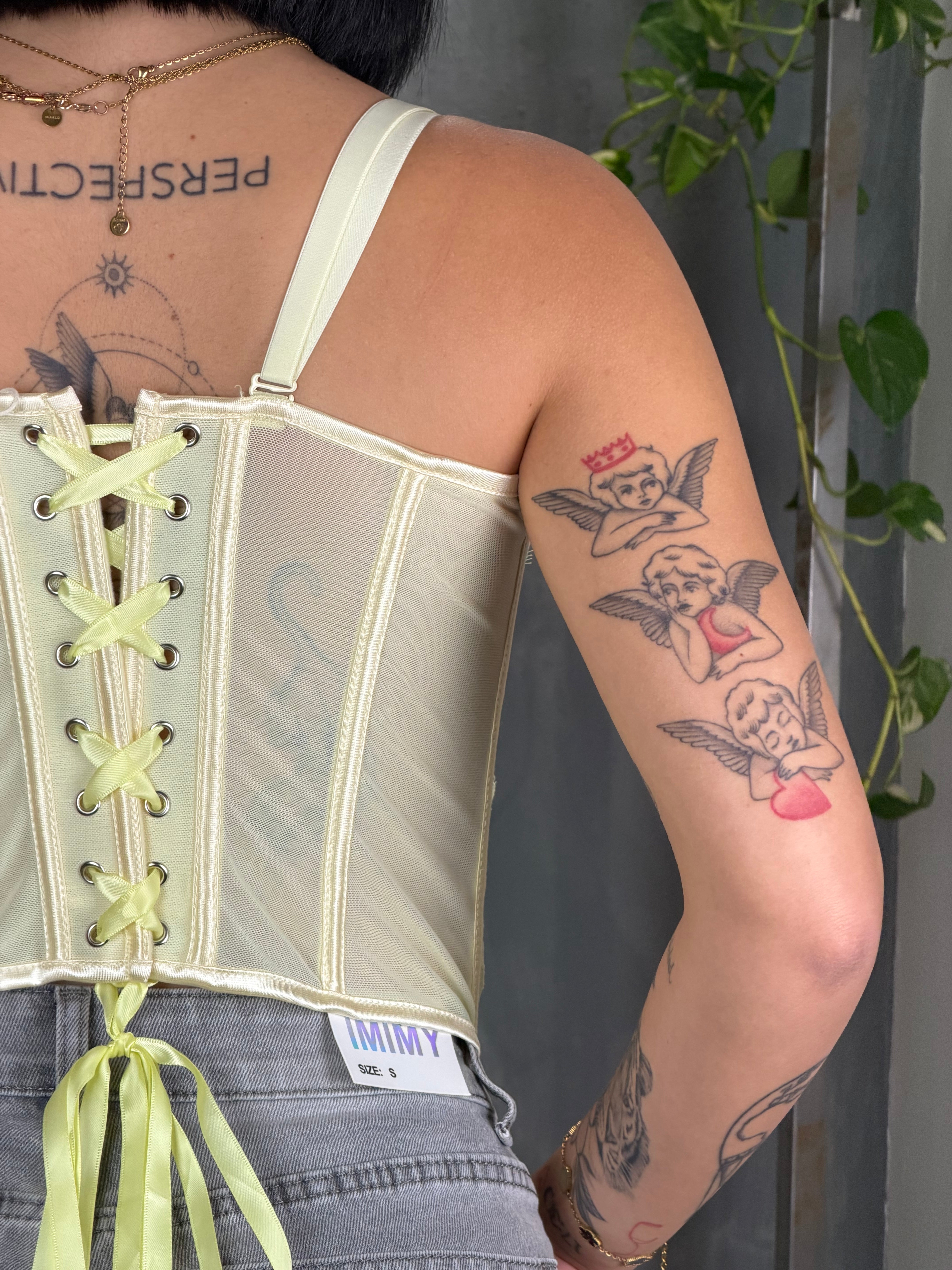 Bustier pizzo GARRETT giallo