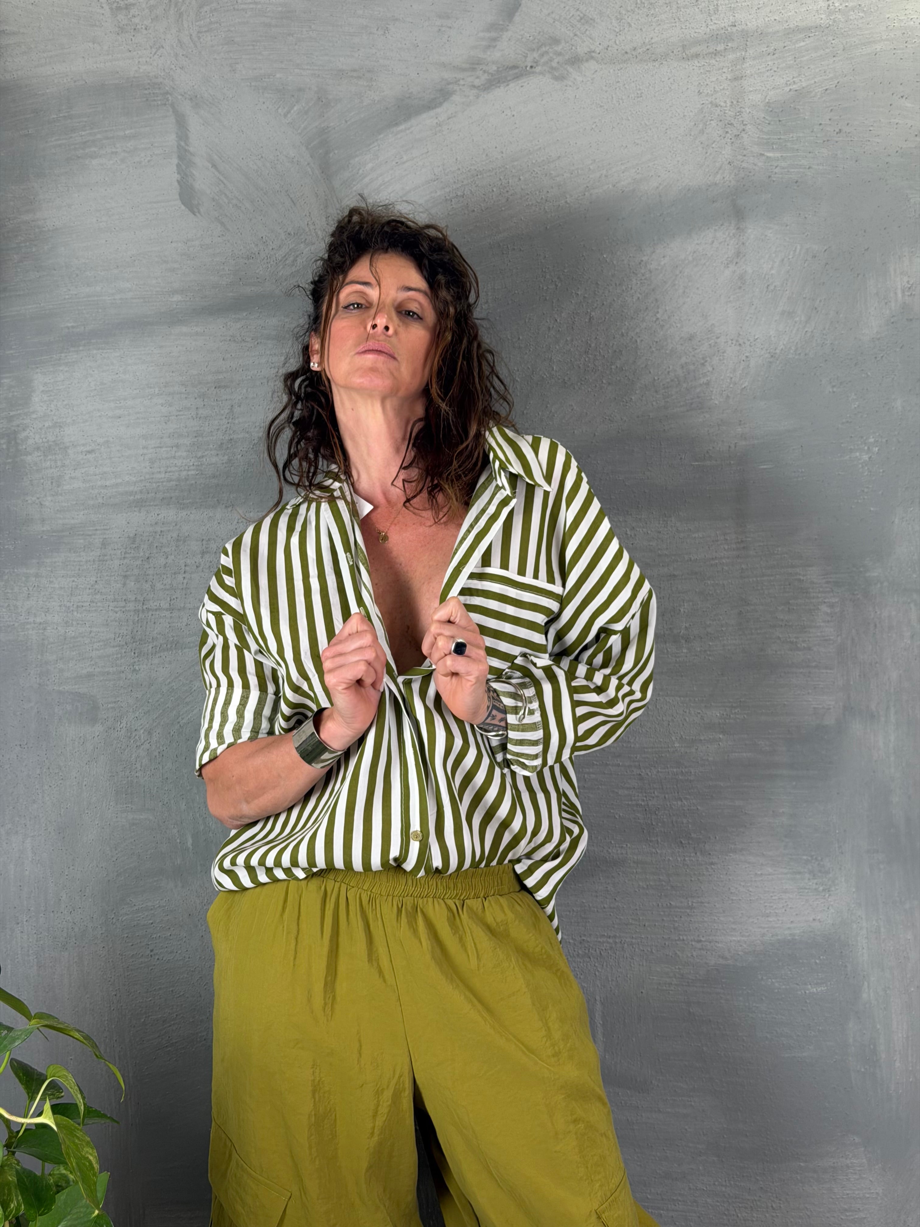 Camicia Jeb bastoncino verde