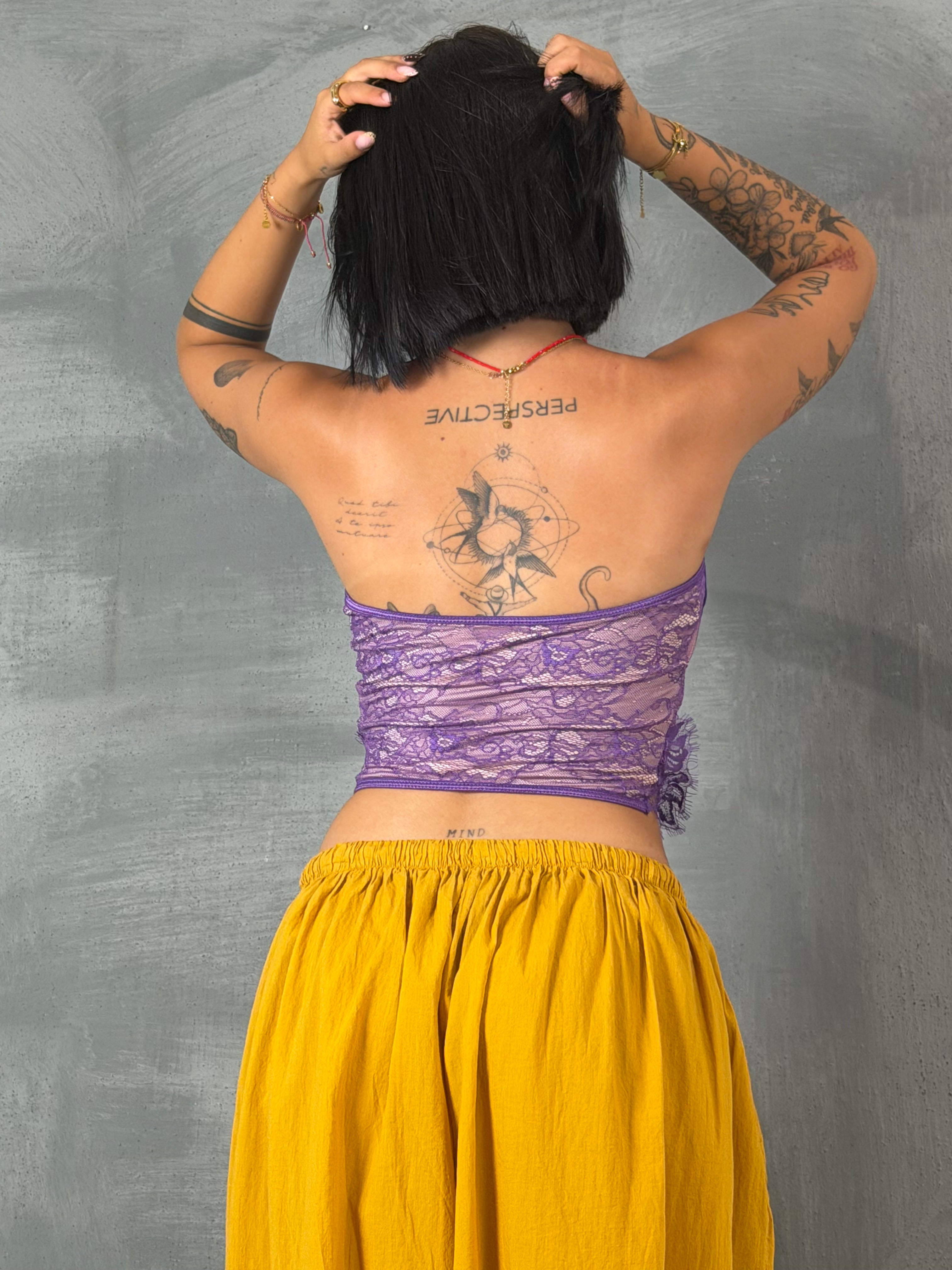 Corpetto pizzo TAHAL violet