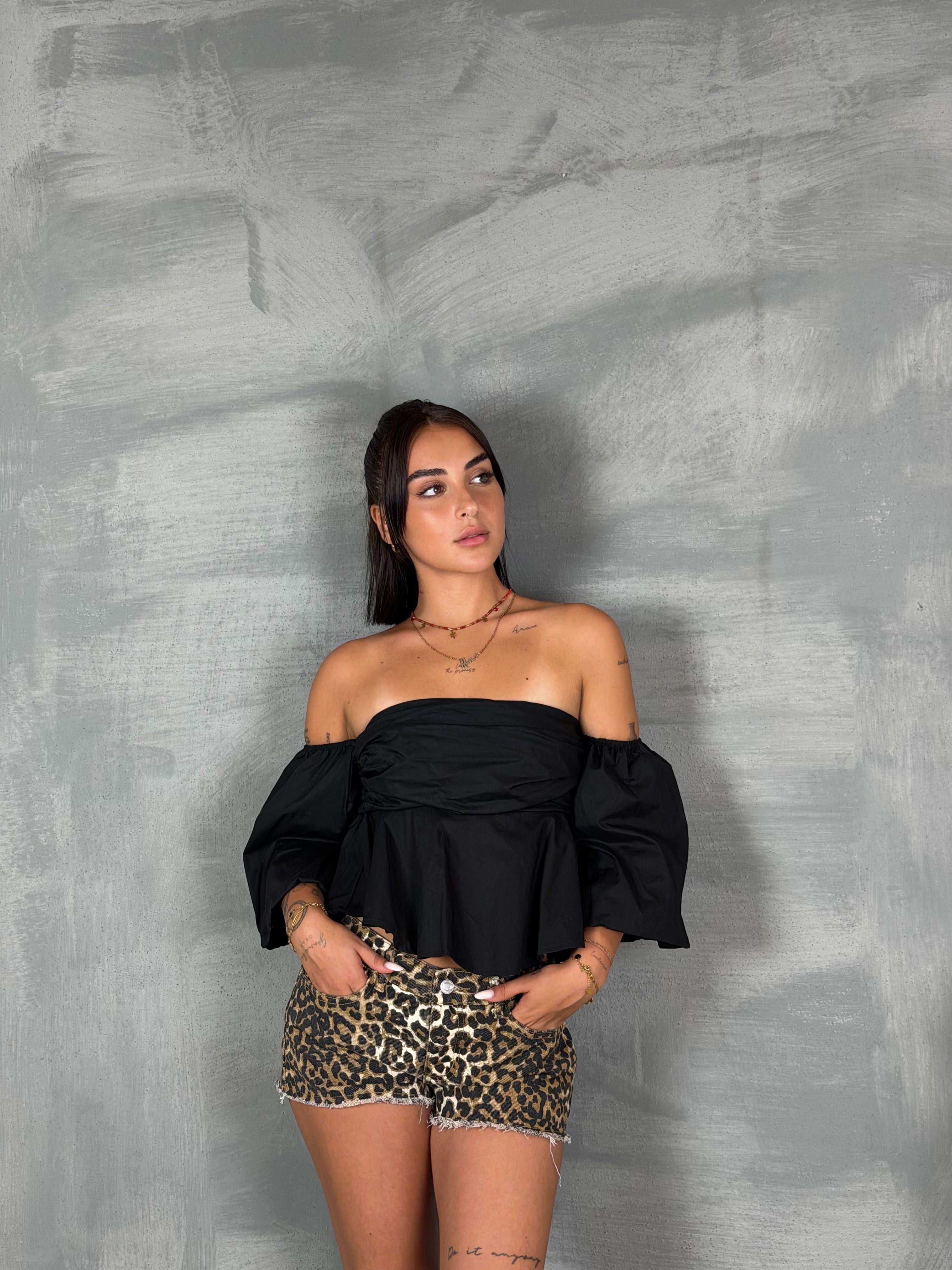 Top cotone ELCHE black