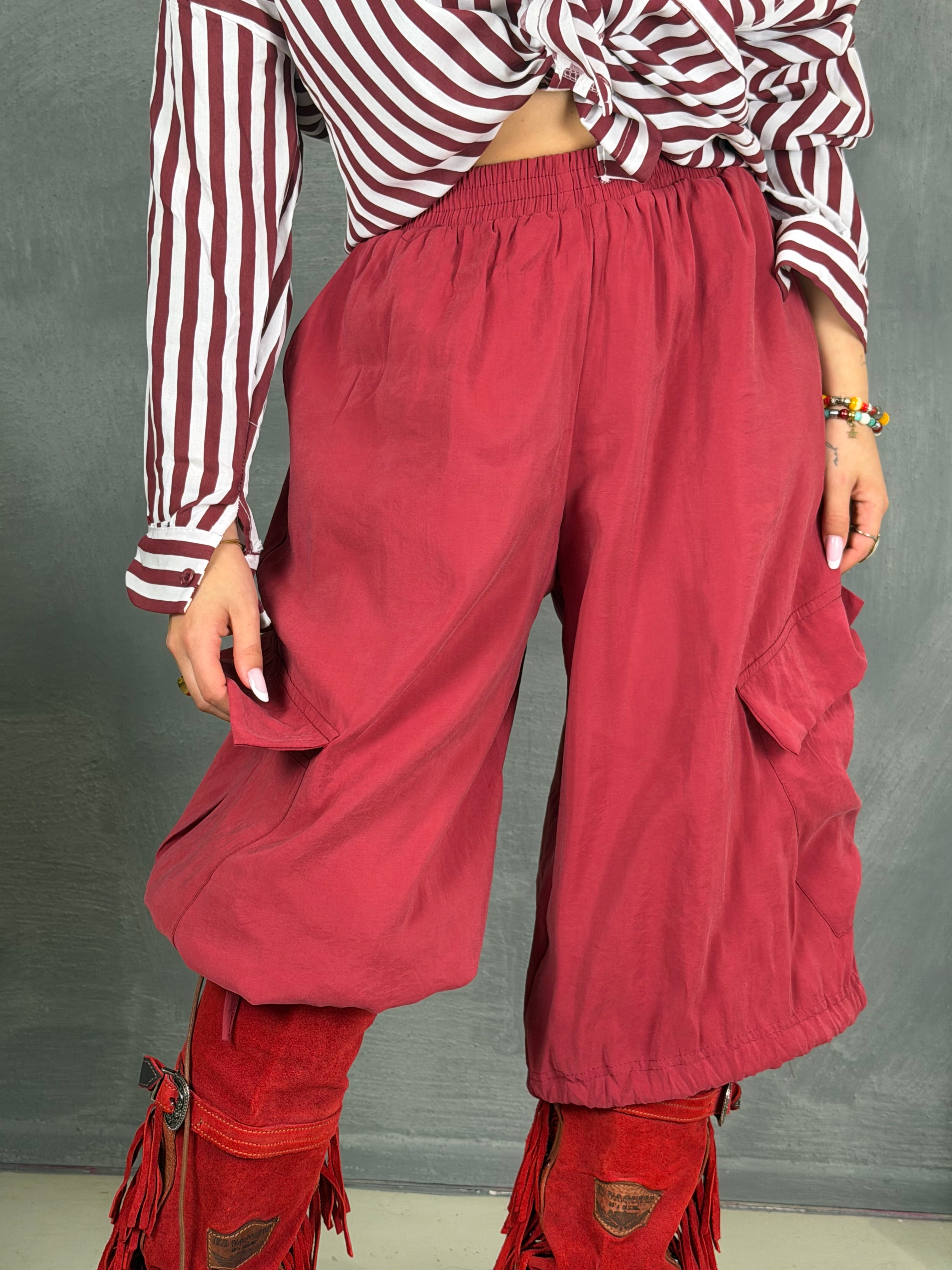 Bermuda cargo LOBOS rosso scuro