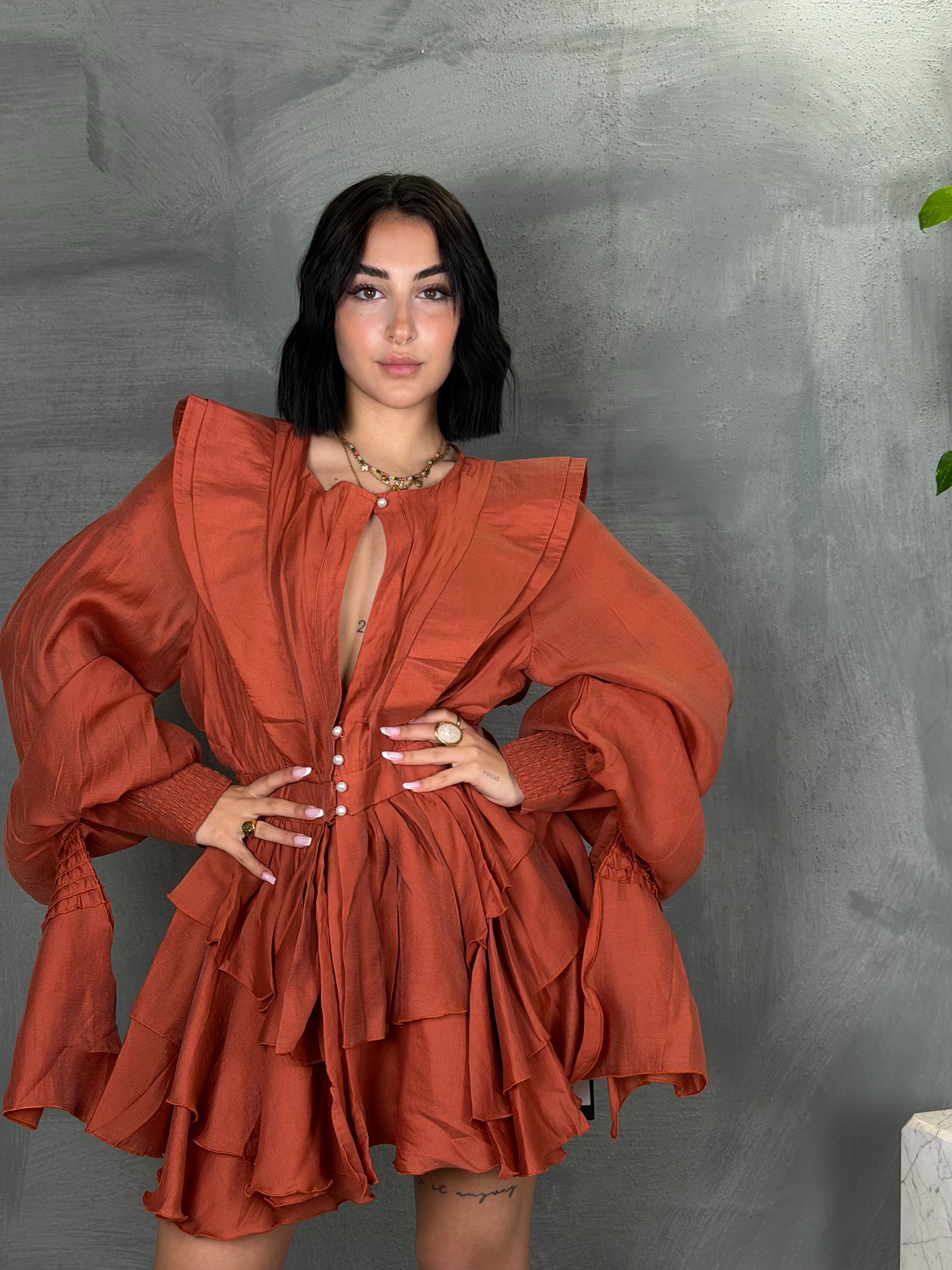 Abito camicia BICA ruggine