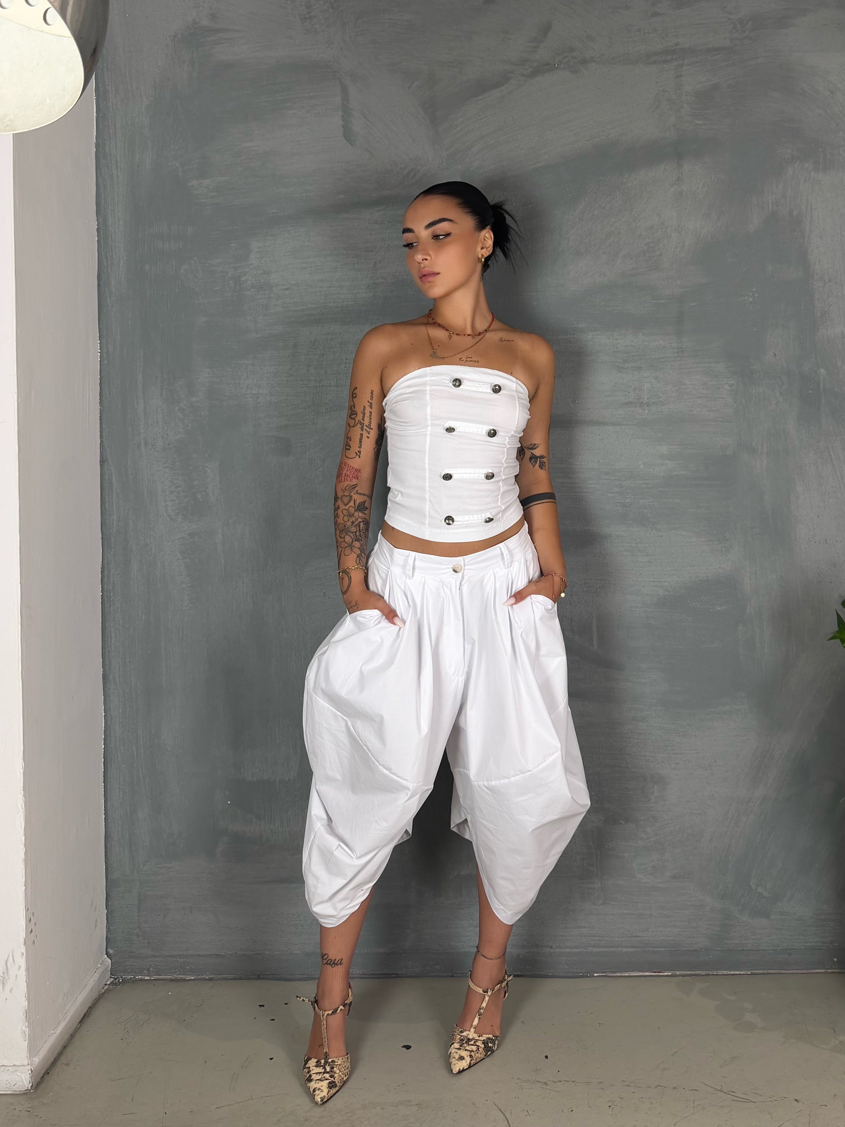 Fascia JEAN white