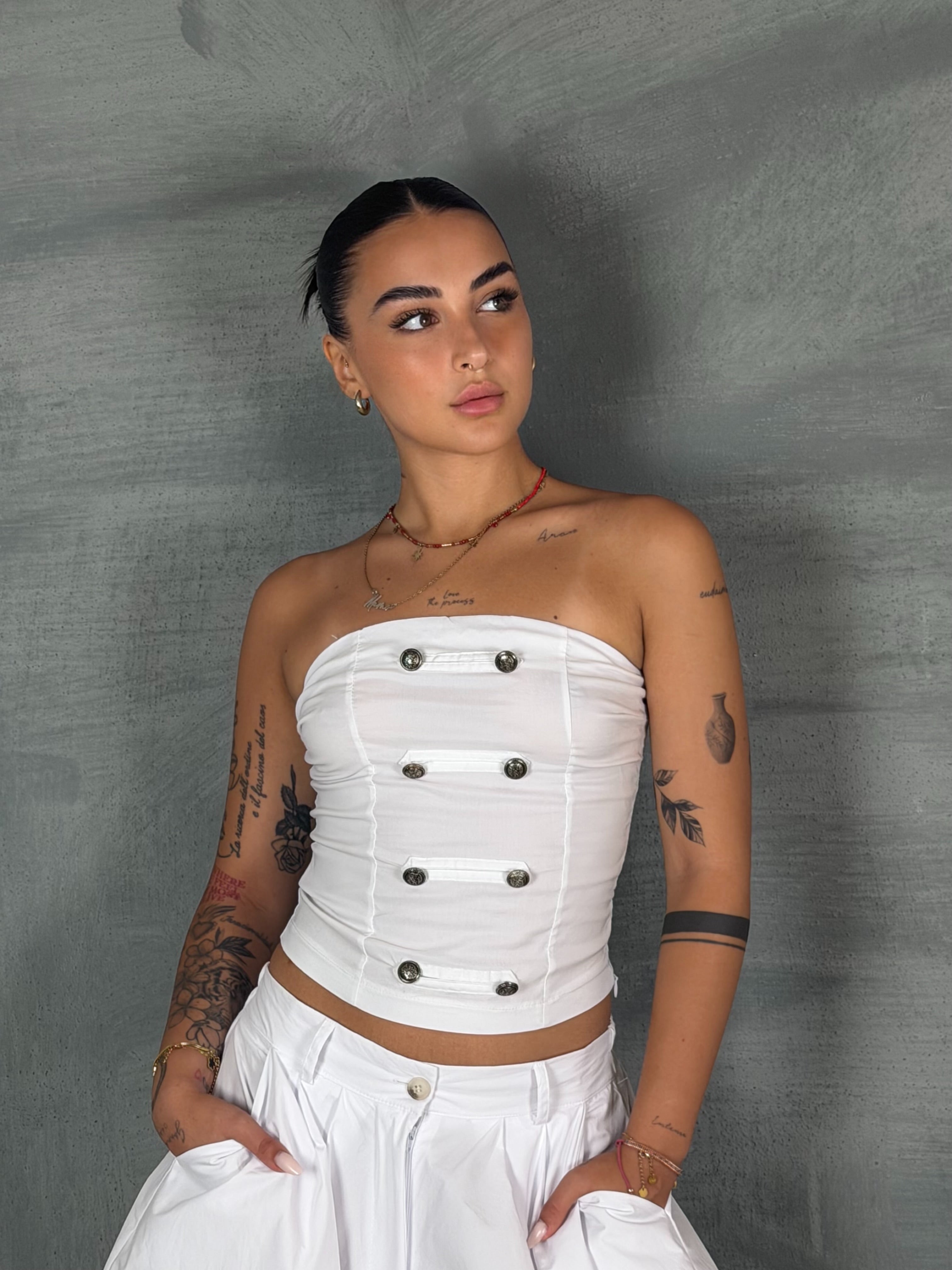 Fascia JEAN white