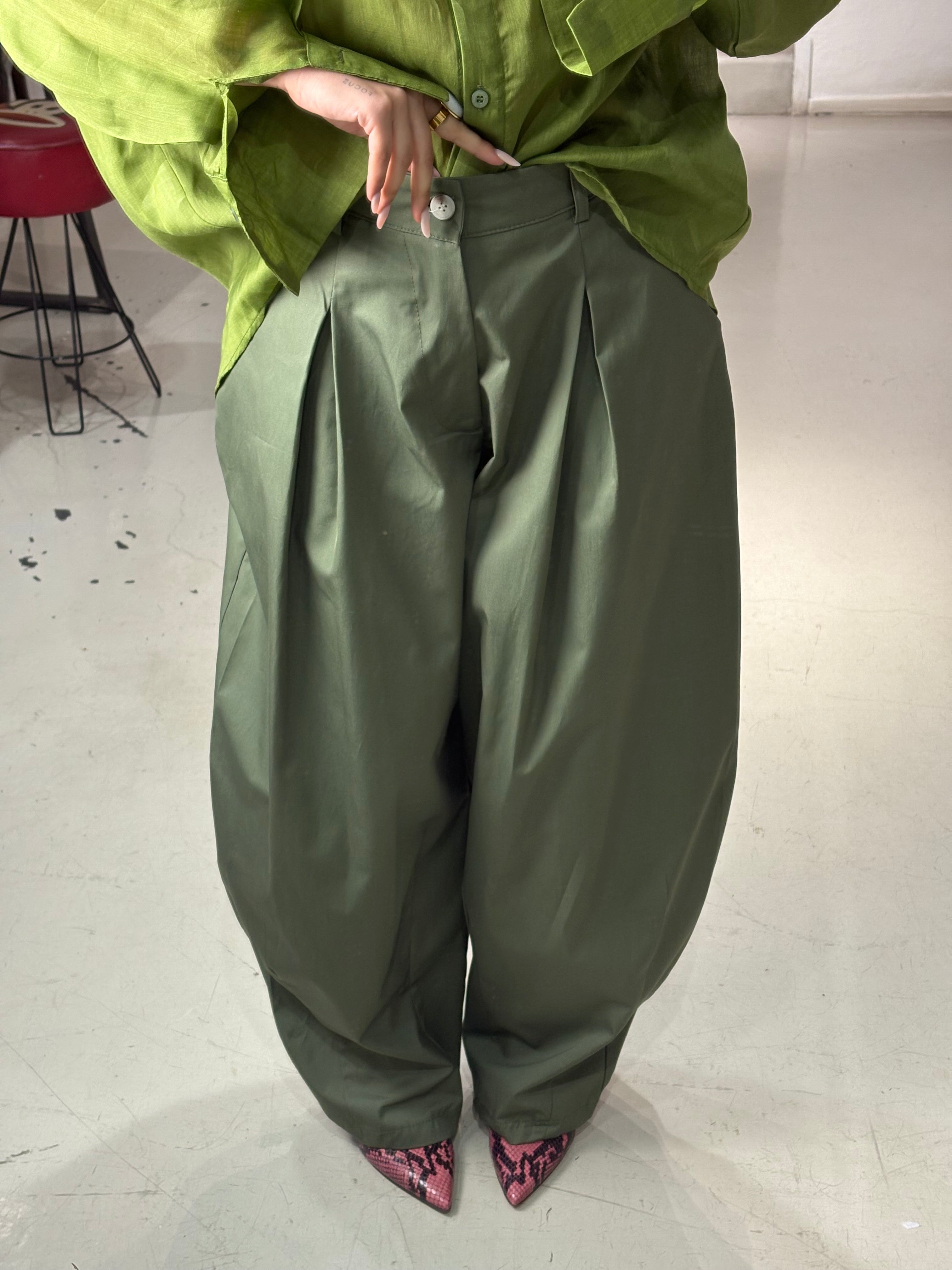 Pantaloni over cotone VIKK