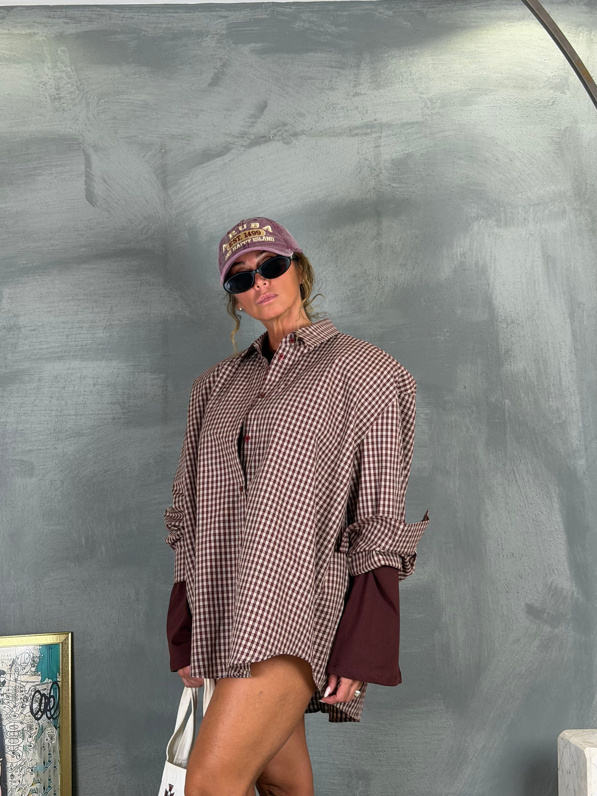 Camicia NEBBIO Burgundy