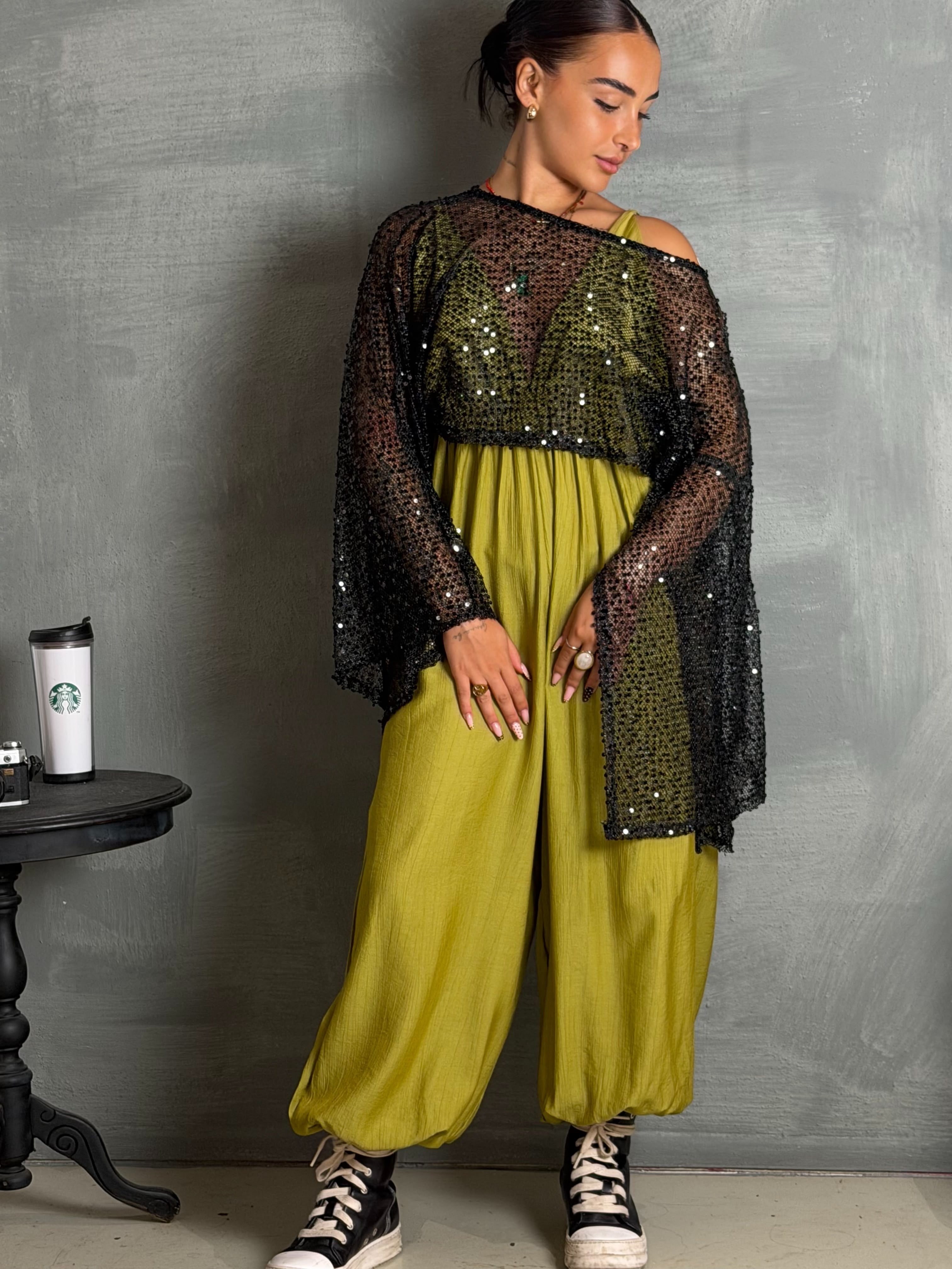 Maglia paillettes ORIA black