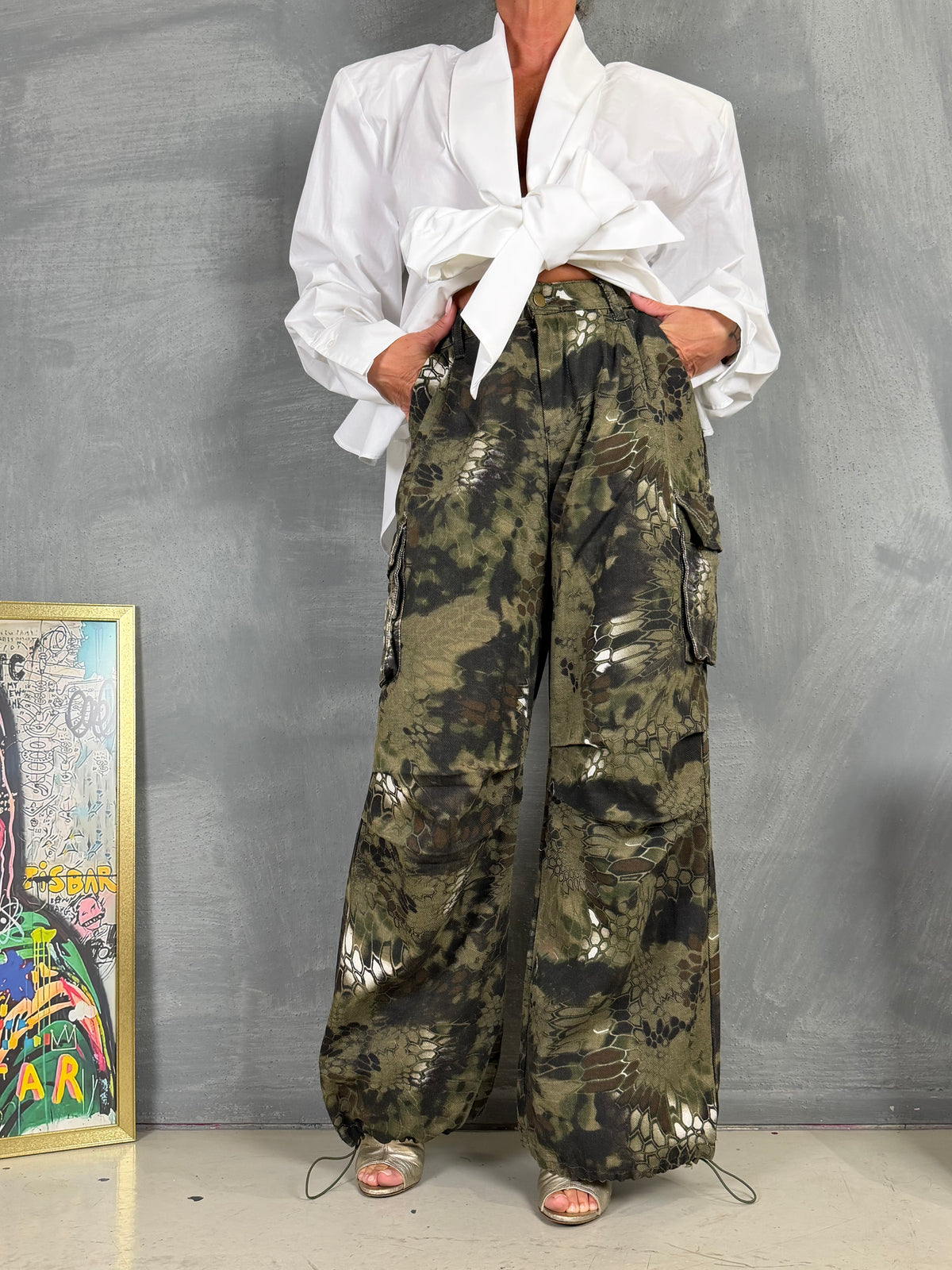 Jeans FAME camouflage