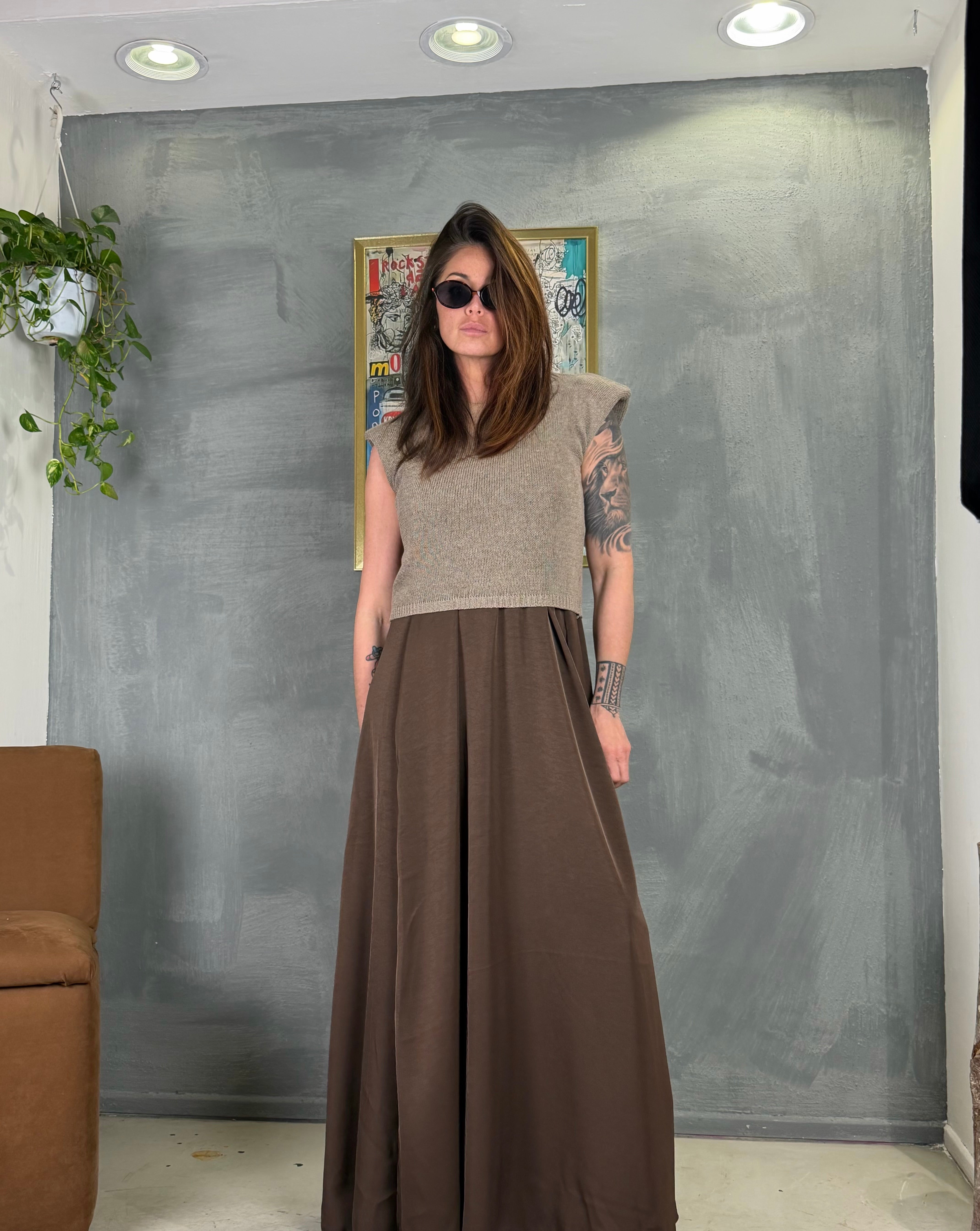 Gilet  con spalline FAW corda
