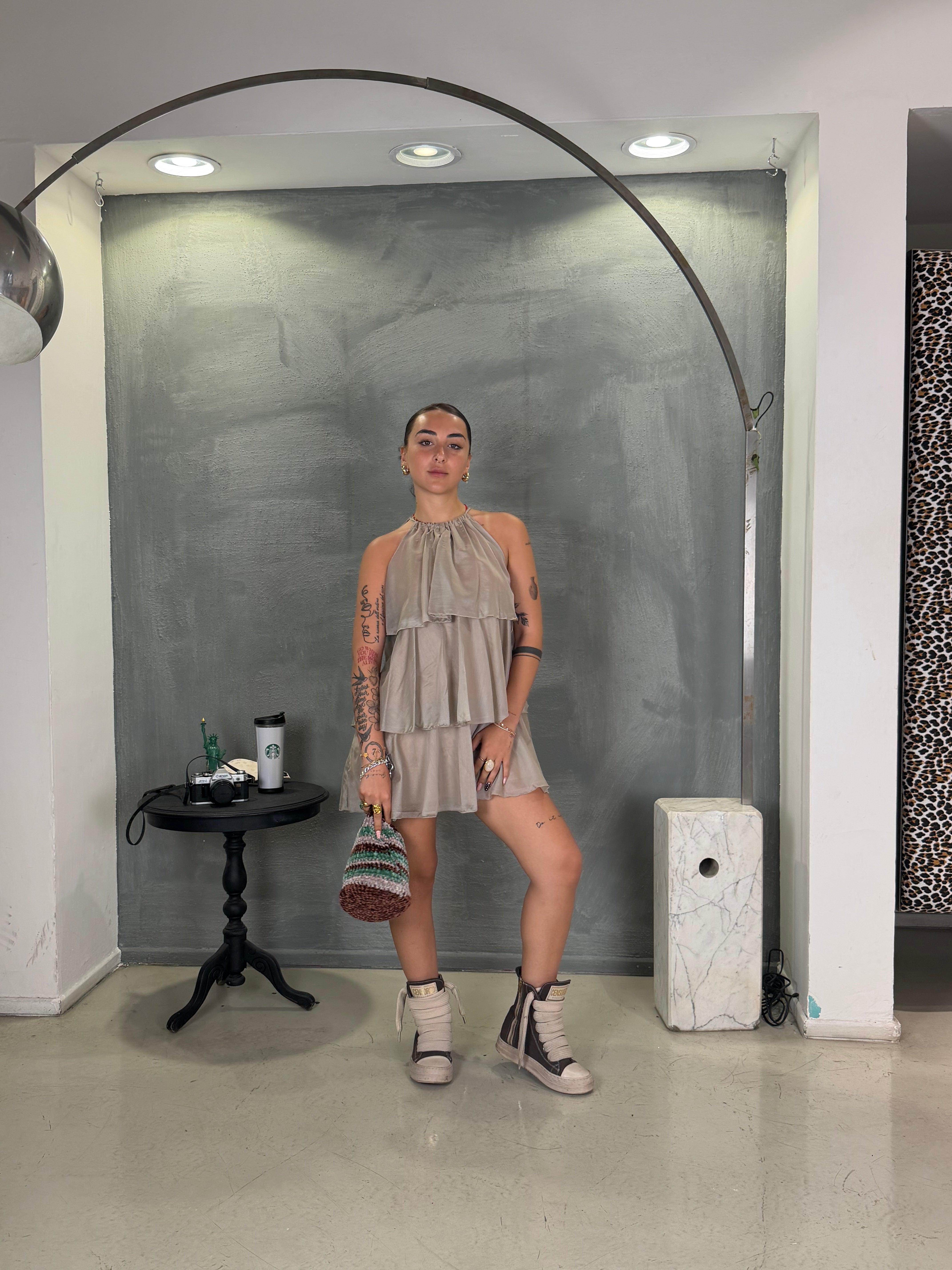 Miniabito MALAGA taupe