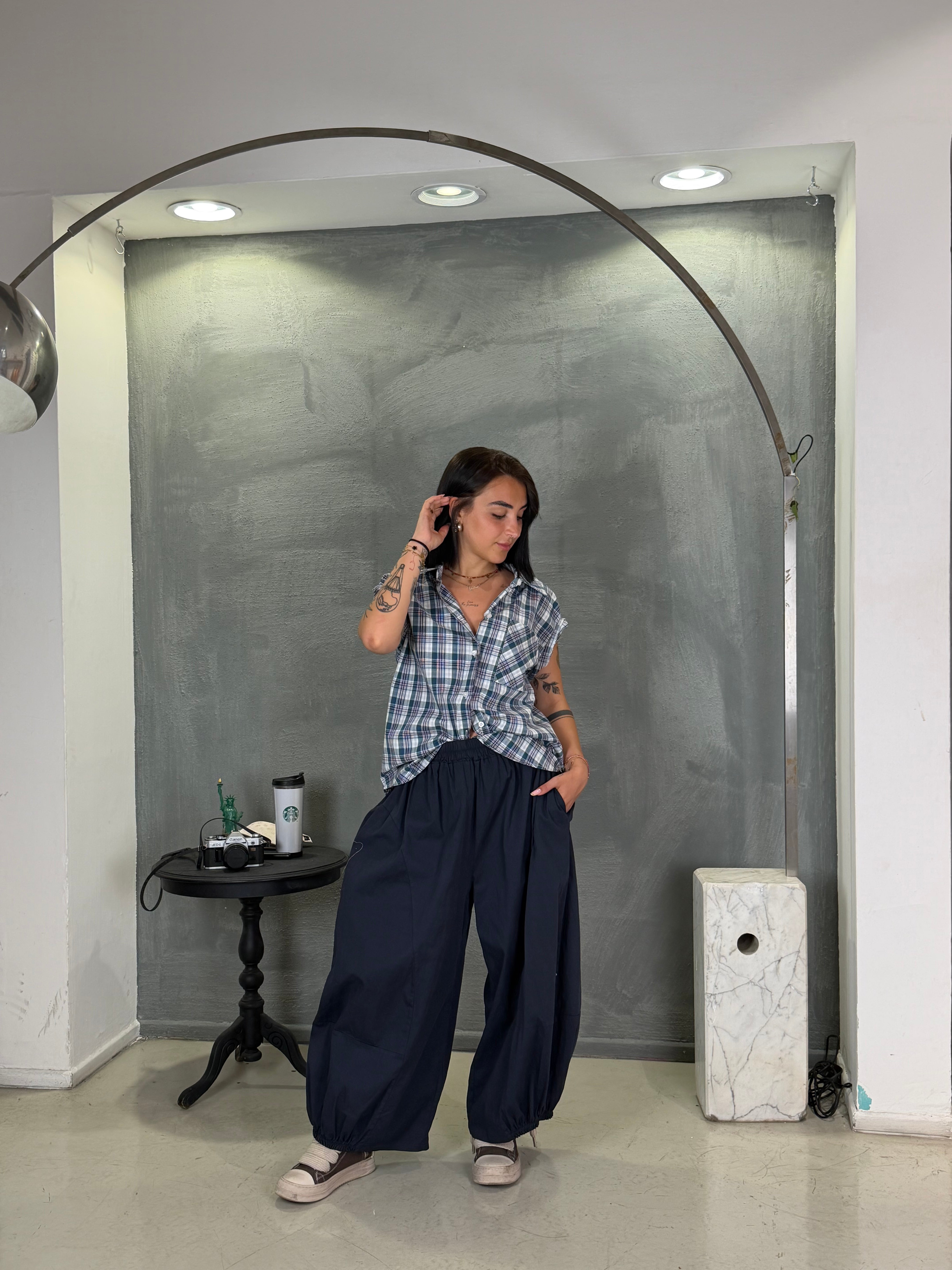 Camicia CADIZ check NAVY