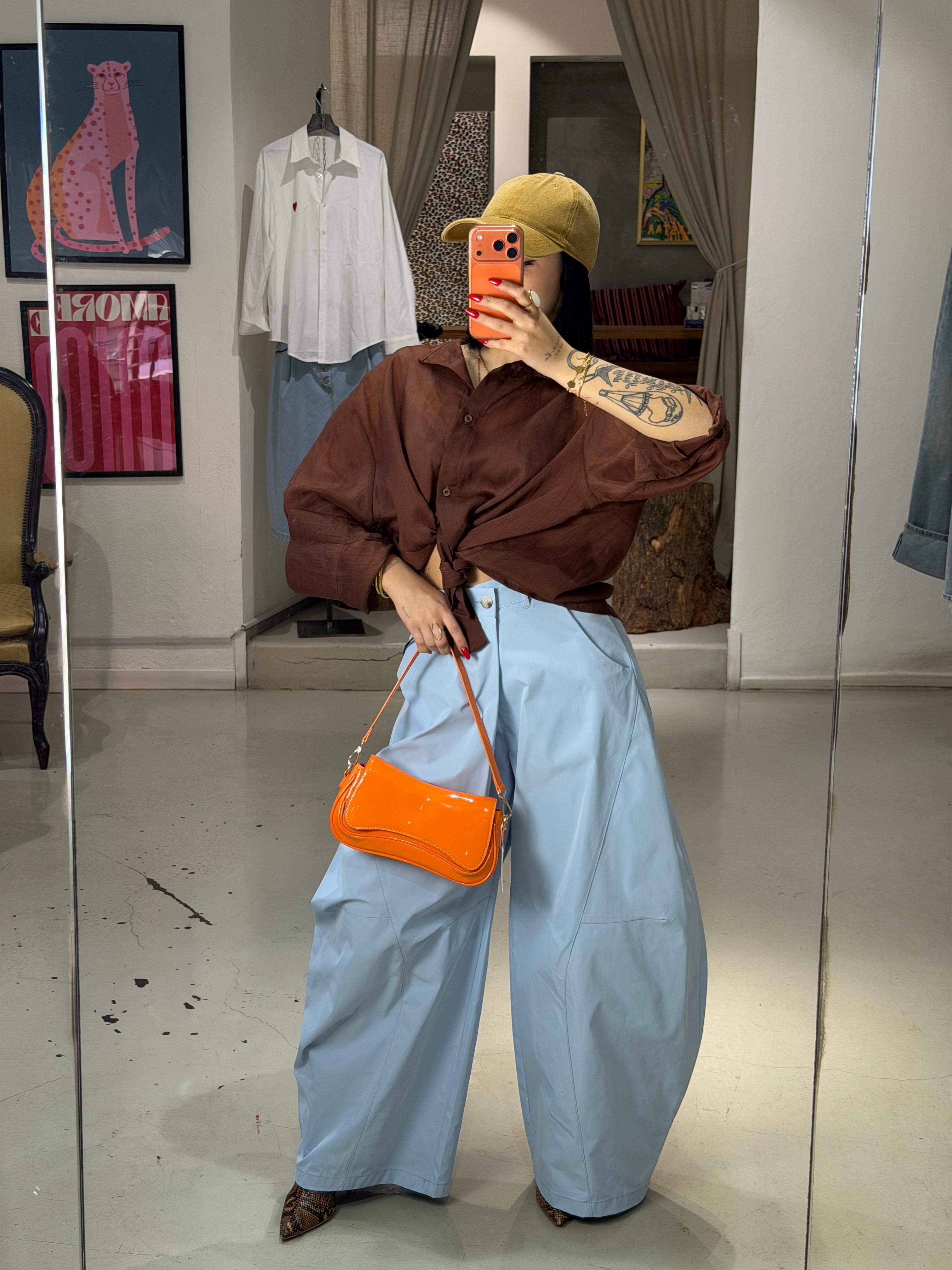 Pantalone over DRIFT  celeste
