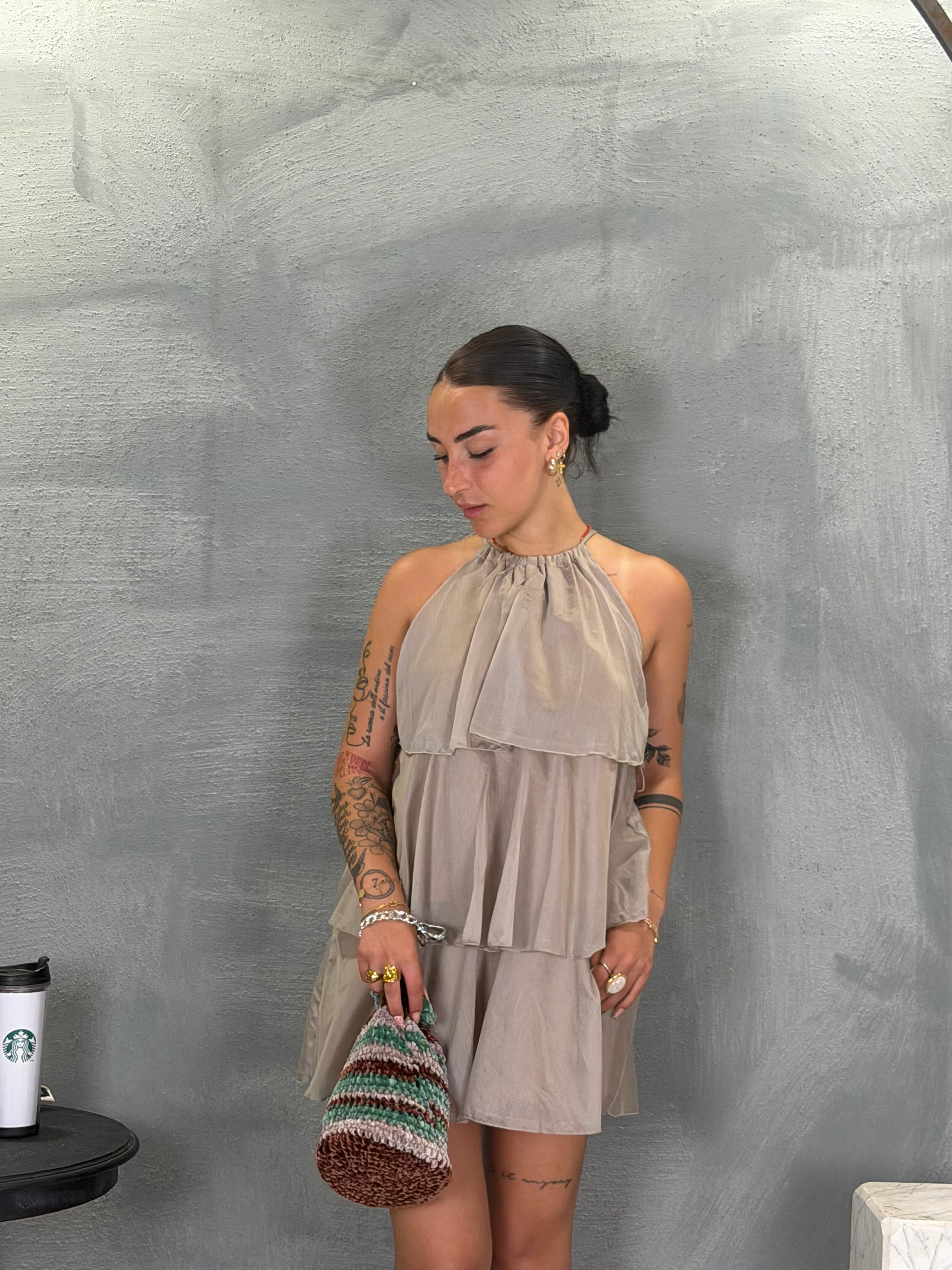 Miniabito MALAGA taupe