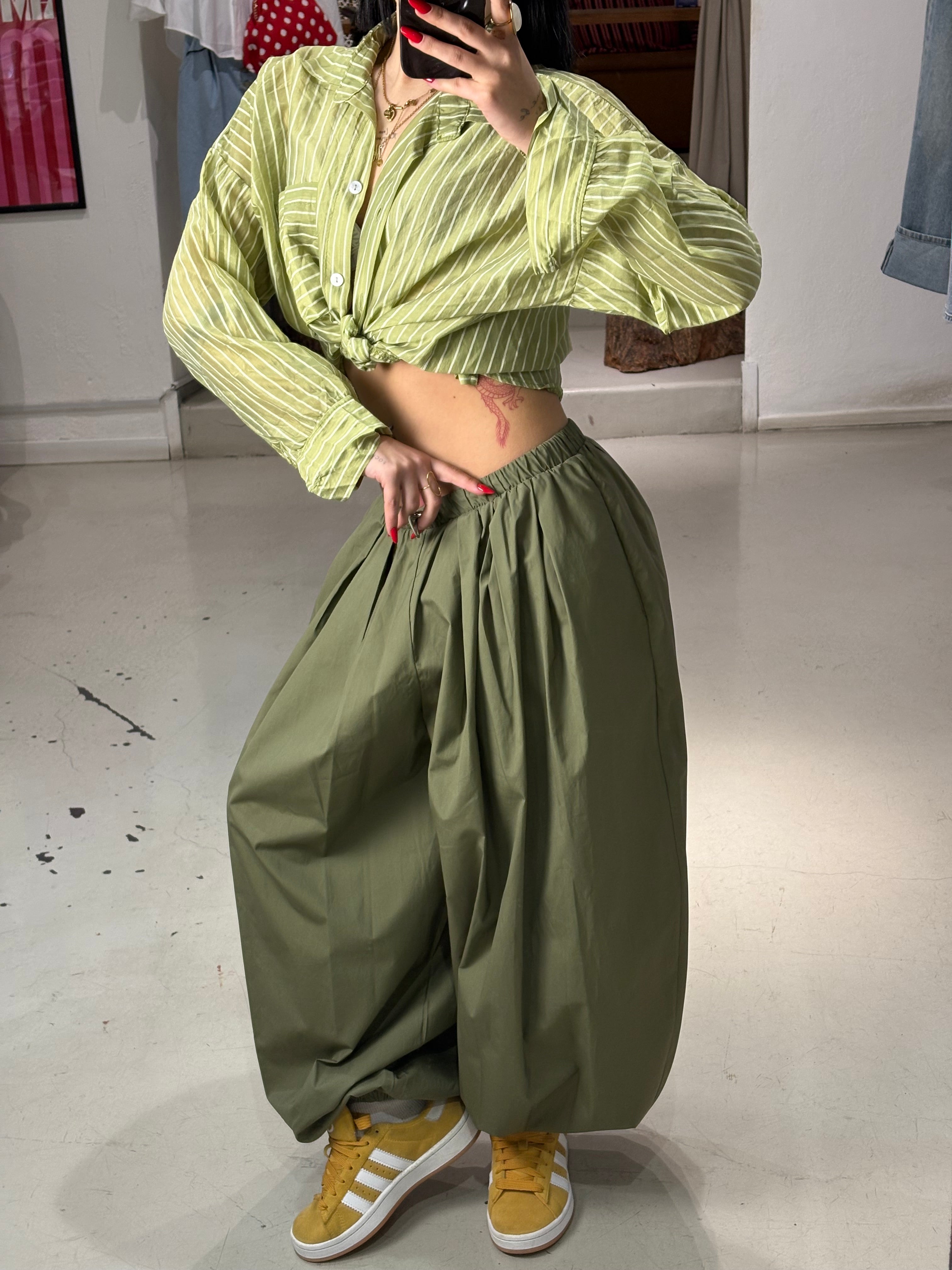 Pantalone cotone over RAIFER  army