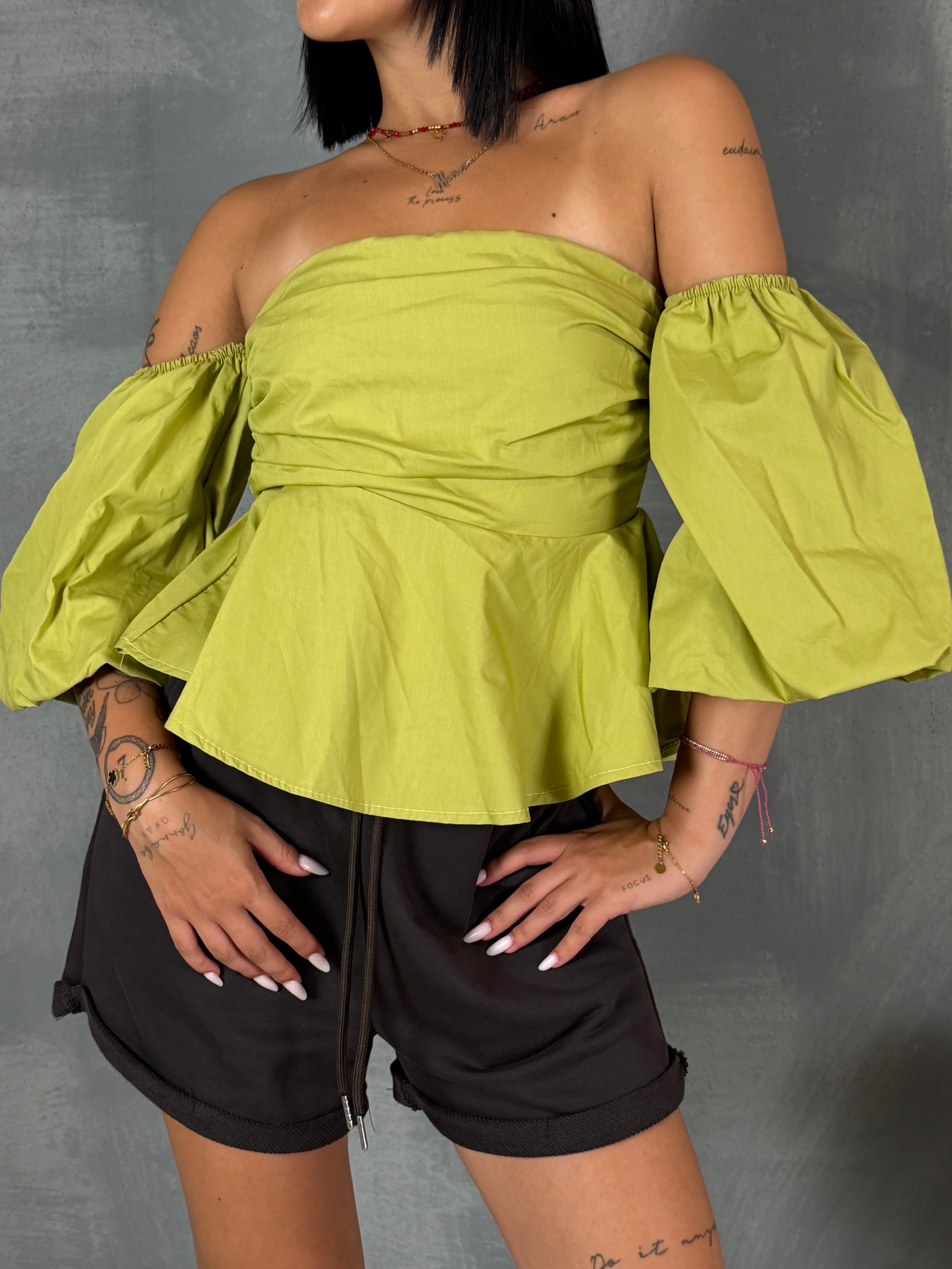 Top cotone  ELCHE lime