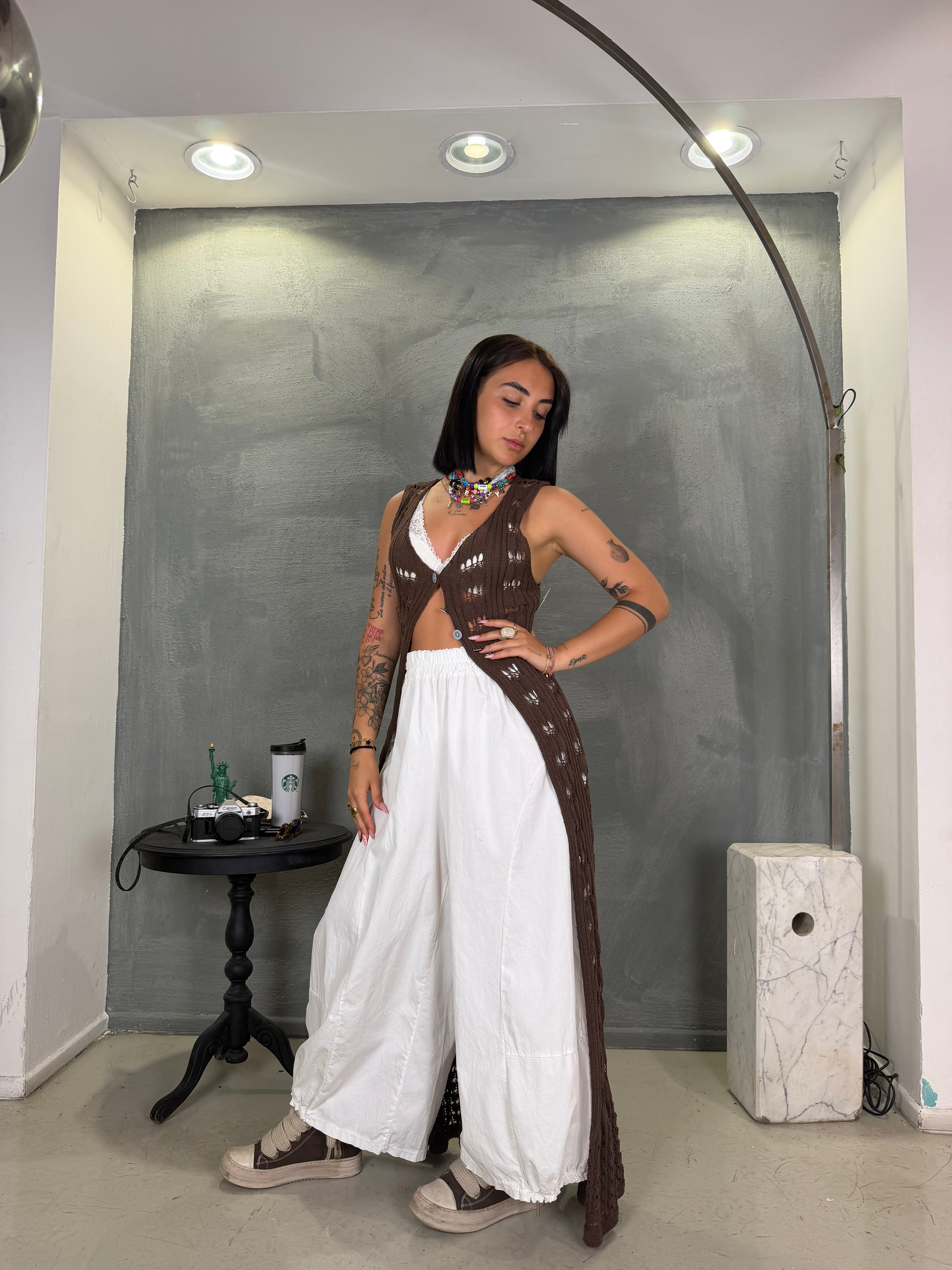 Maxi gilet COCHE Brown