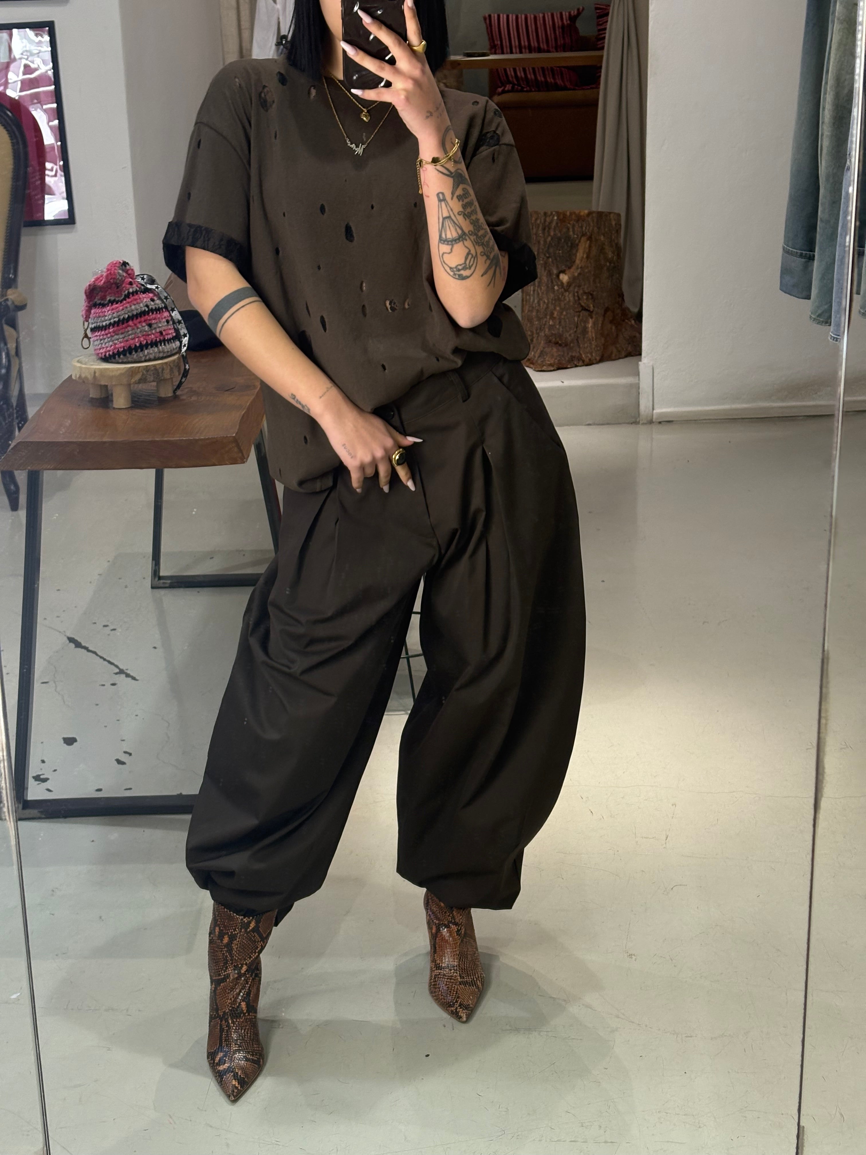 T shirt MIX  mezza manica brown