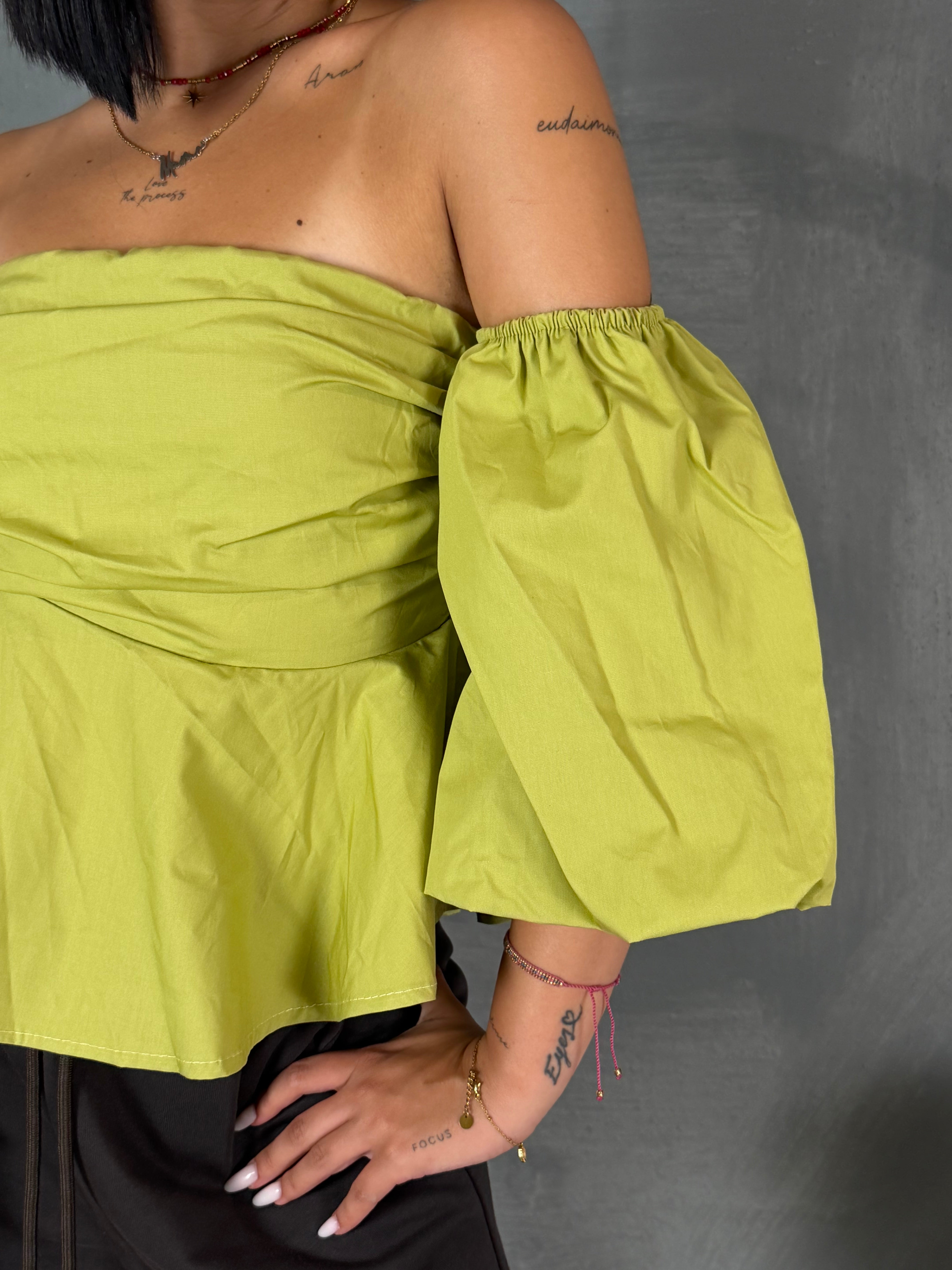 Top cotone  ELCHE lime