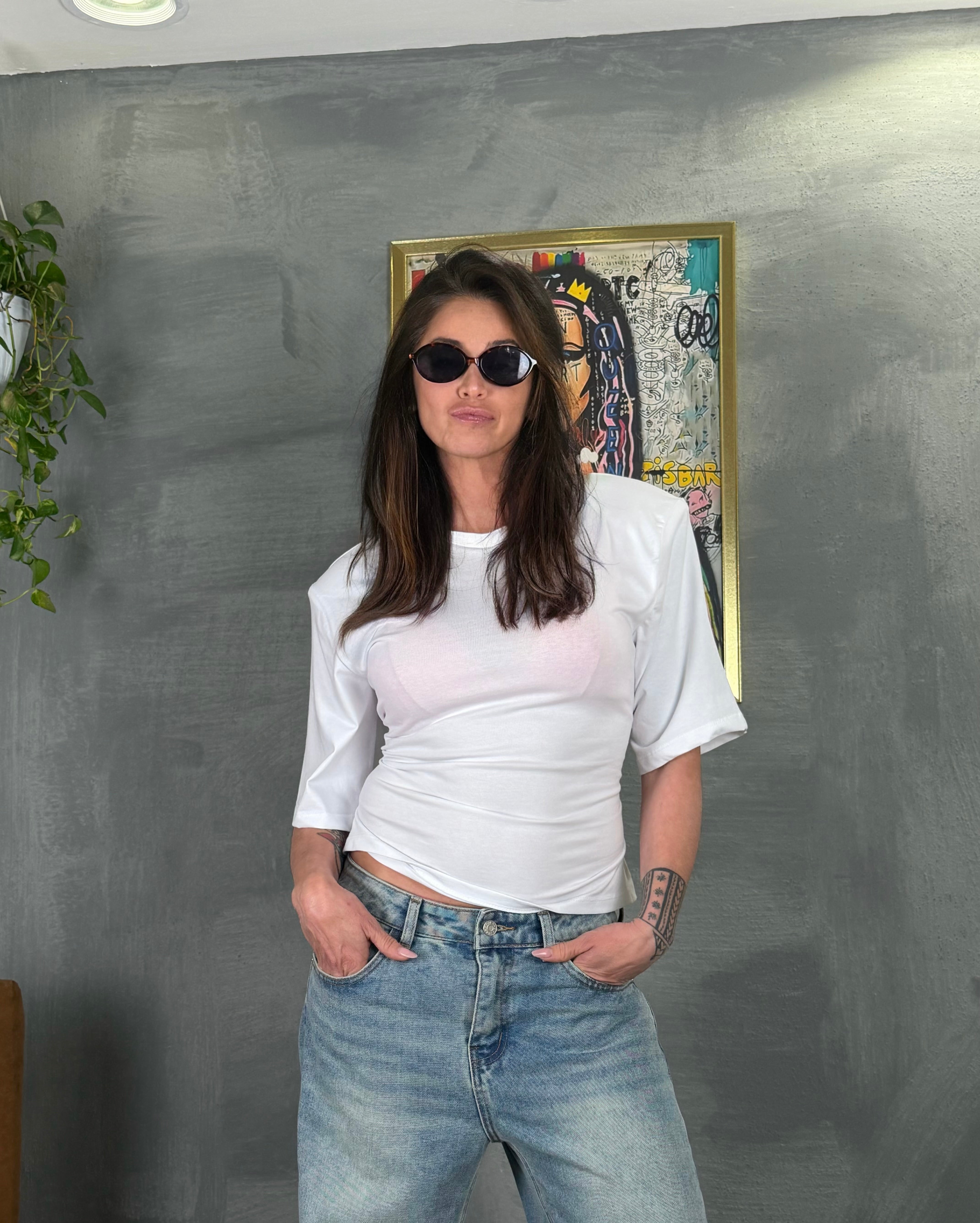 Maglia mezza manica FROIL bianco
