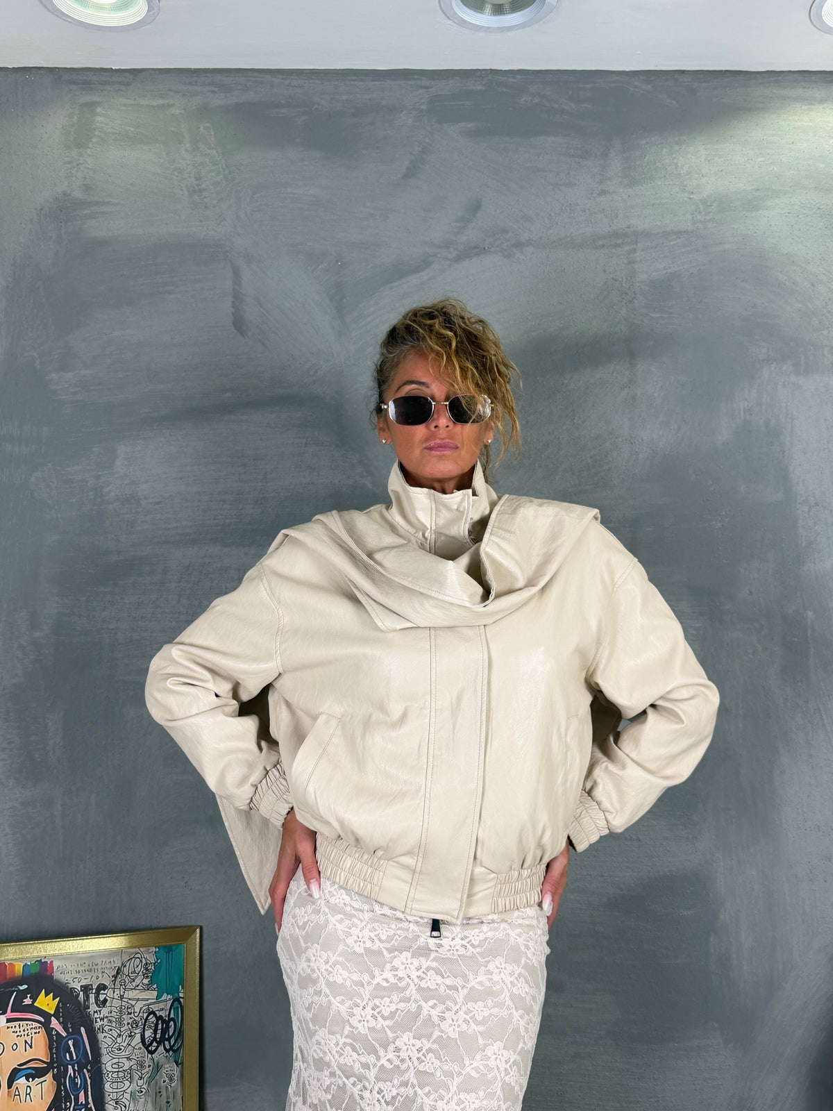 Bomber SADDLE crema
