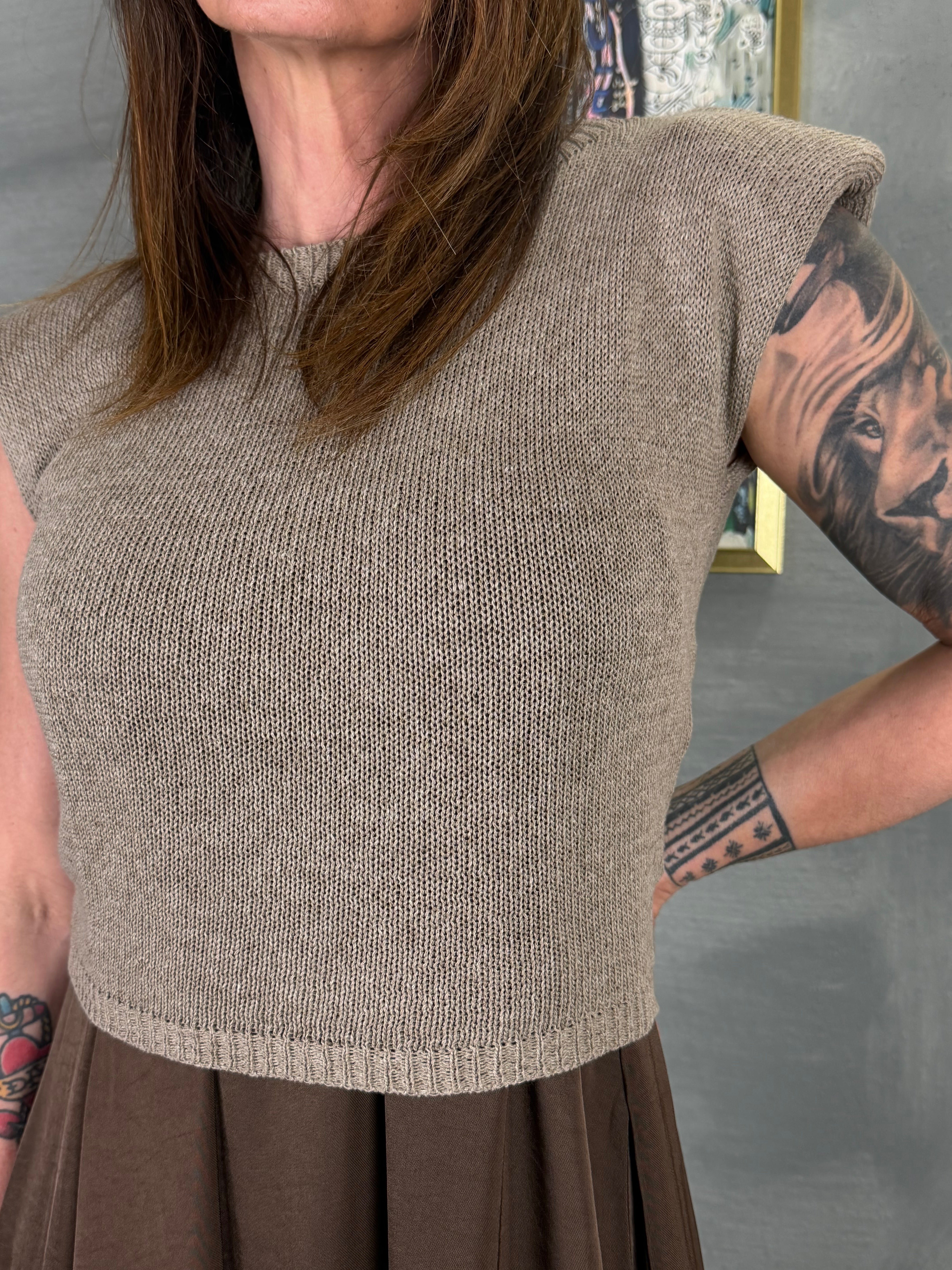 Gilet  con spalline FAW corda