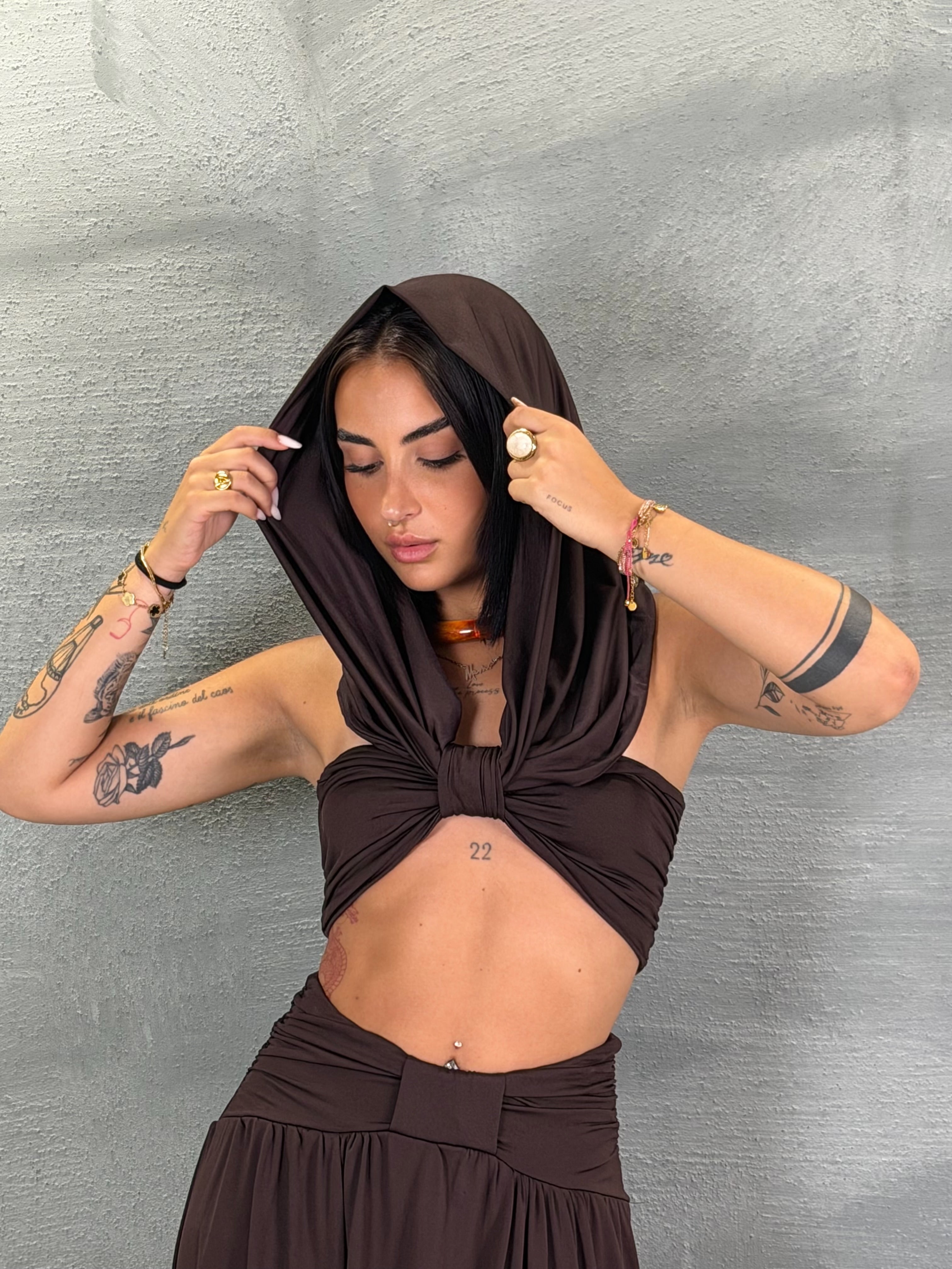 Coordinato Makena marrone