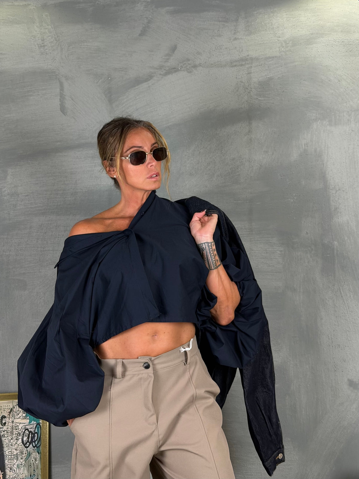 Camicia COLIBRI navy