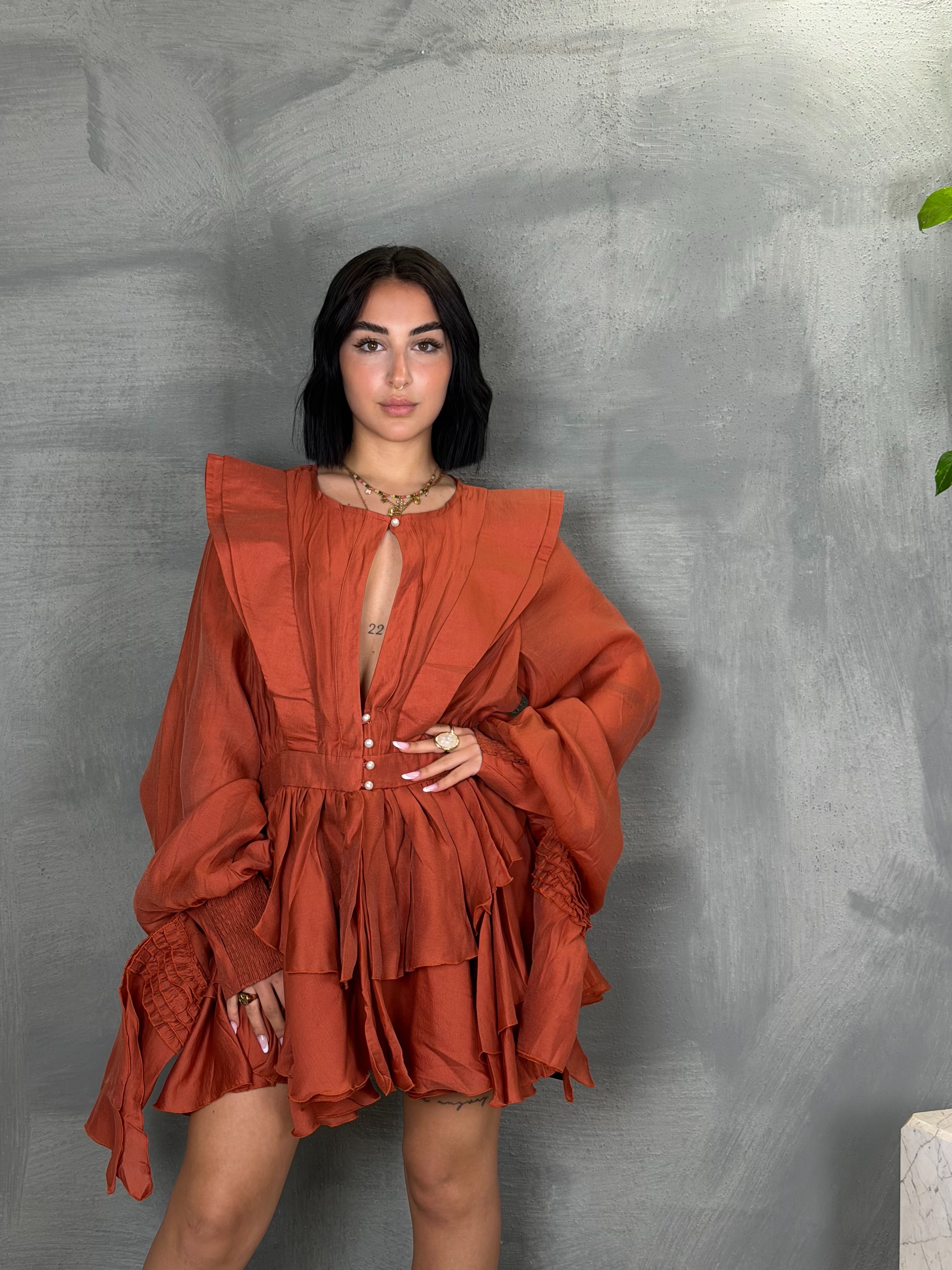 Abito camicia BICA ruggine