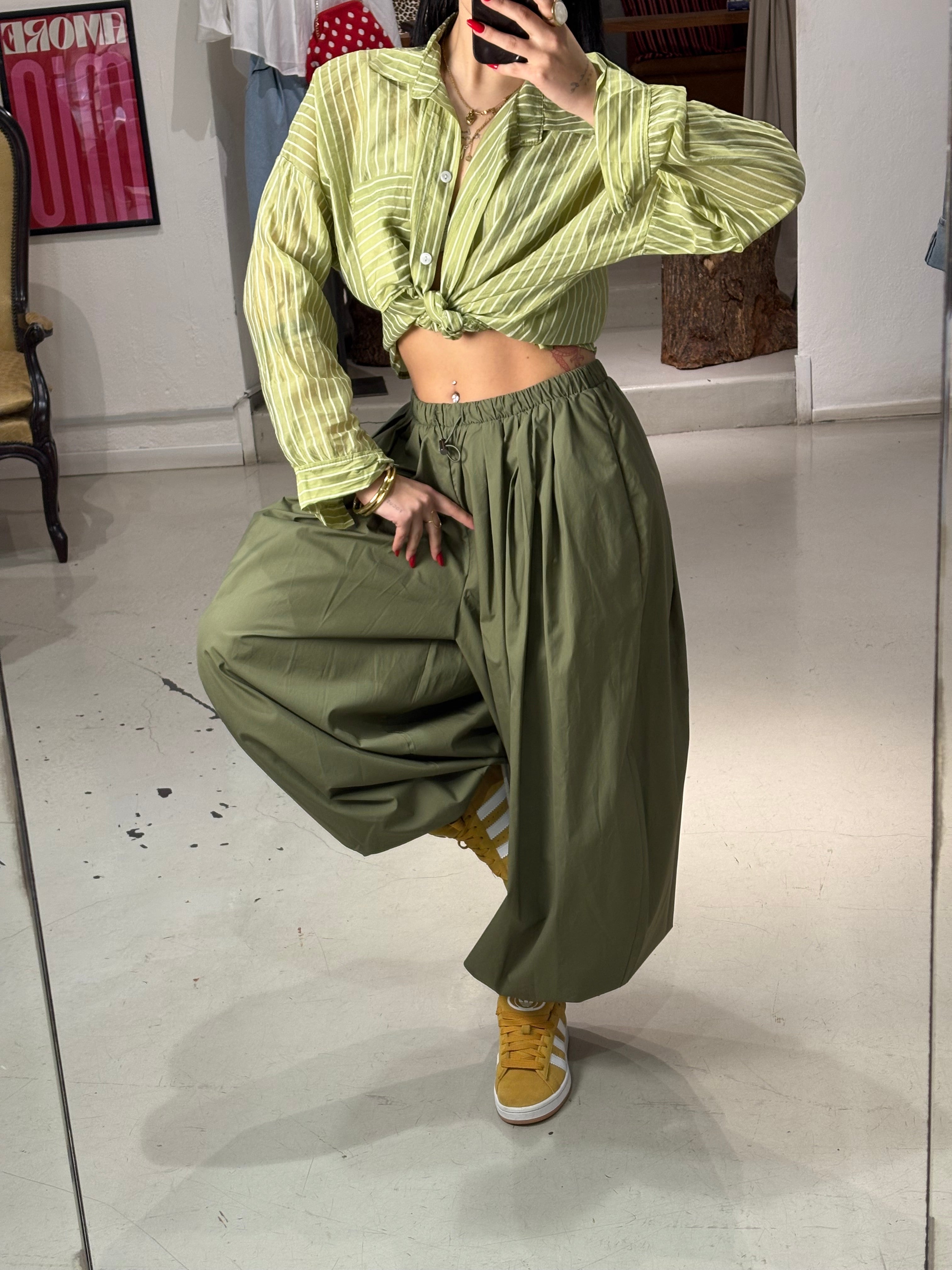 Pantalone cotone over RAIFER  army