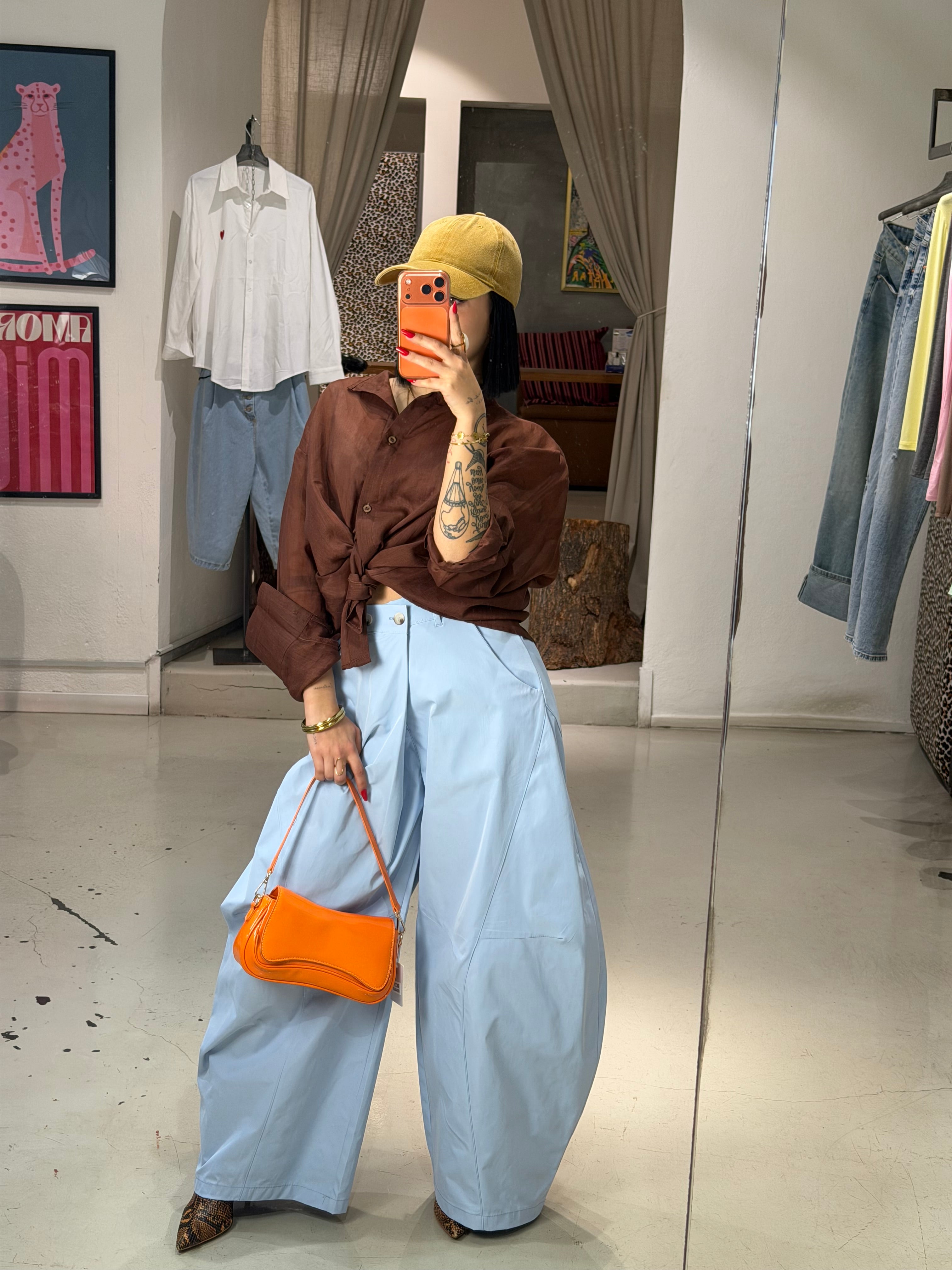 Pantalone over DRIFT  celeste