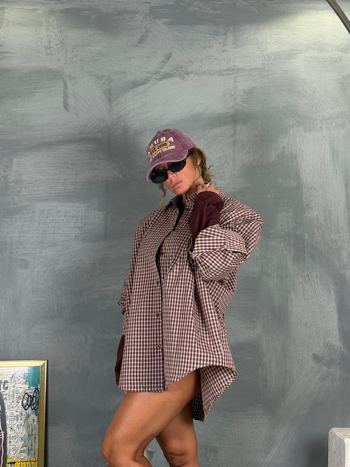 Camicia NEBBIO Burgundy