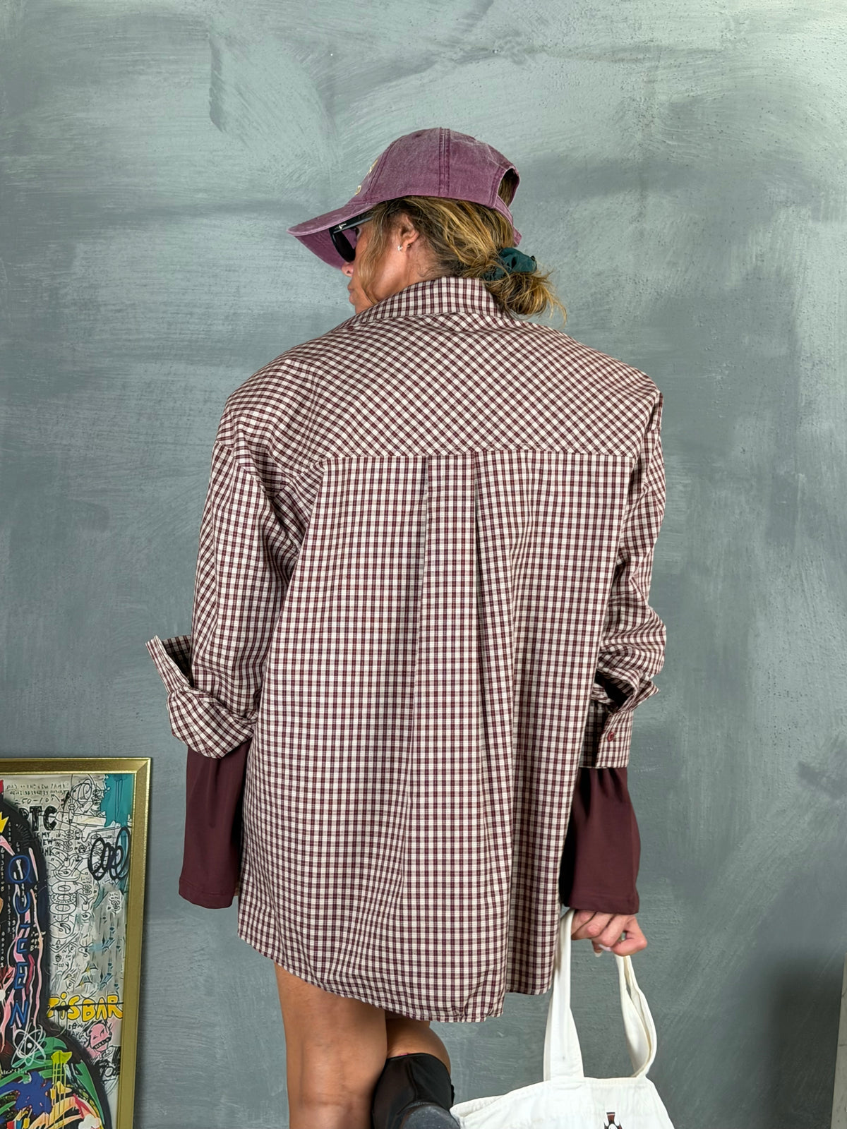 Camicia NEBBIO Burgundy