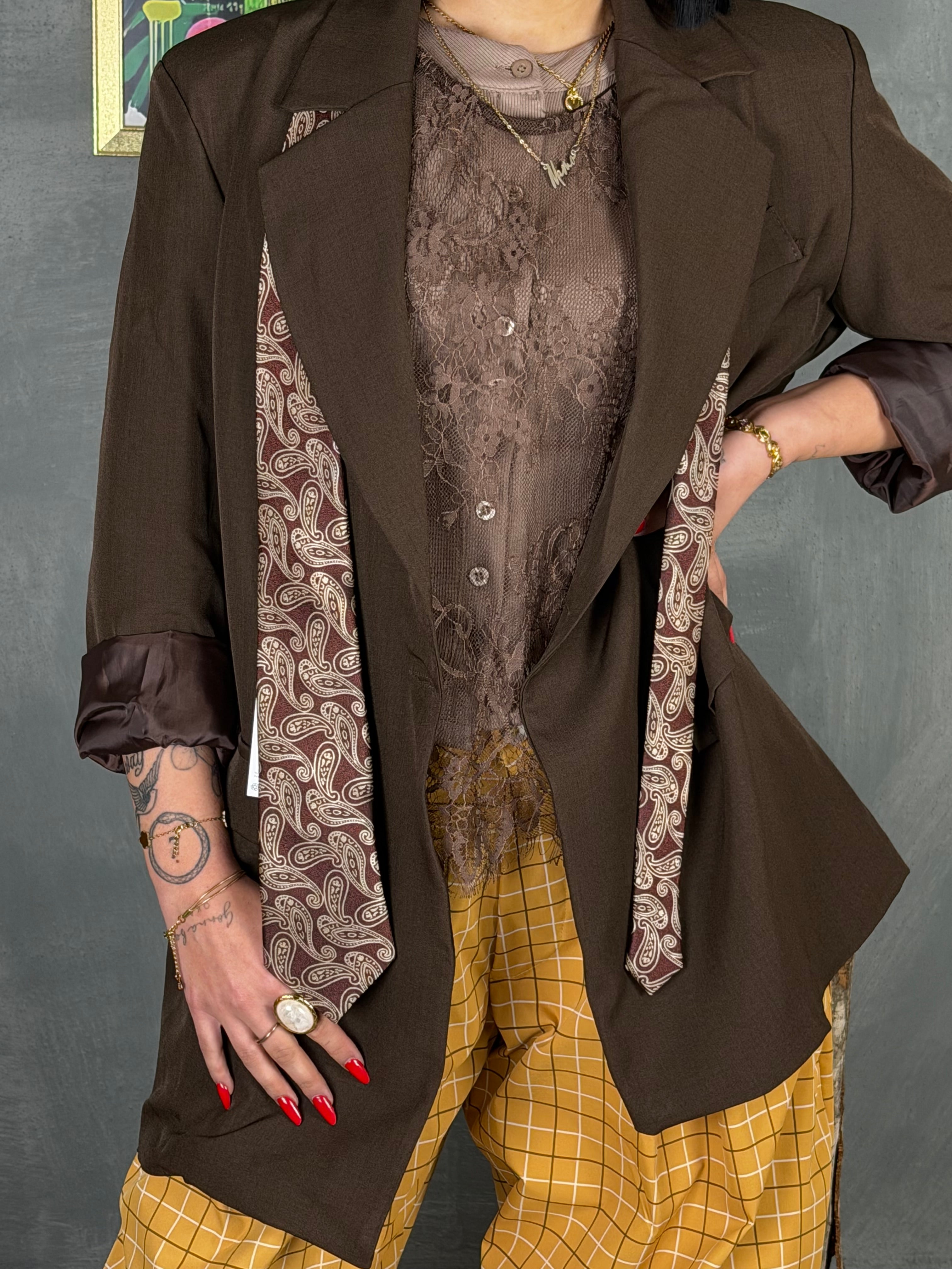 Blazer doppiopetto TURN brown