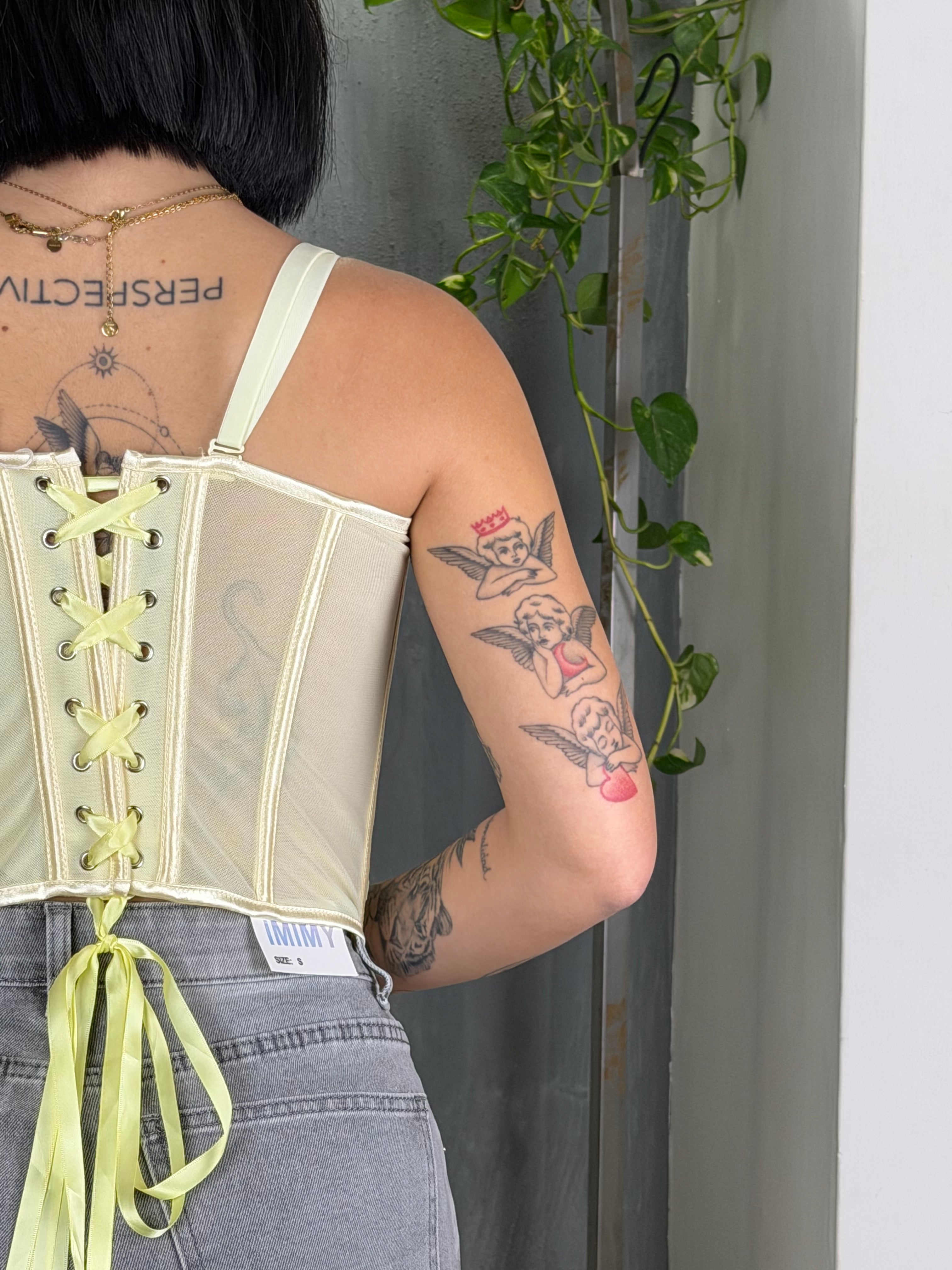Bustier pizzo GARRETT giallo