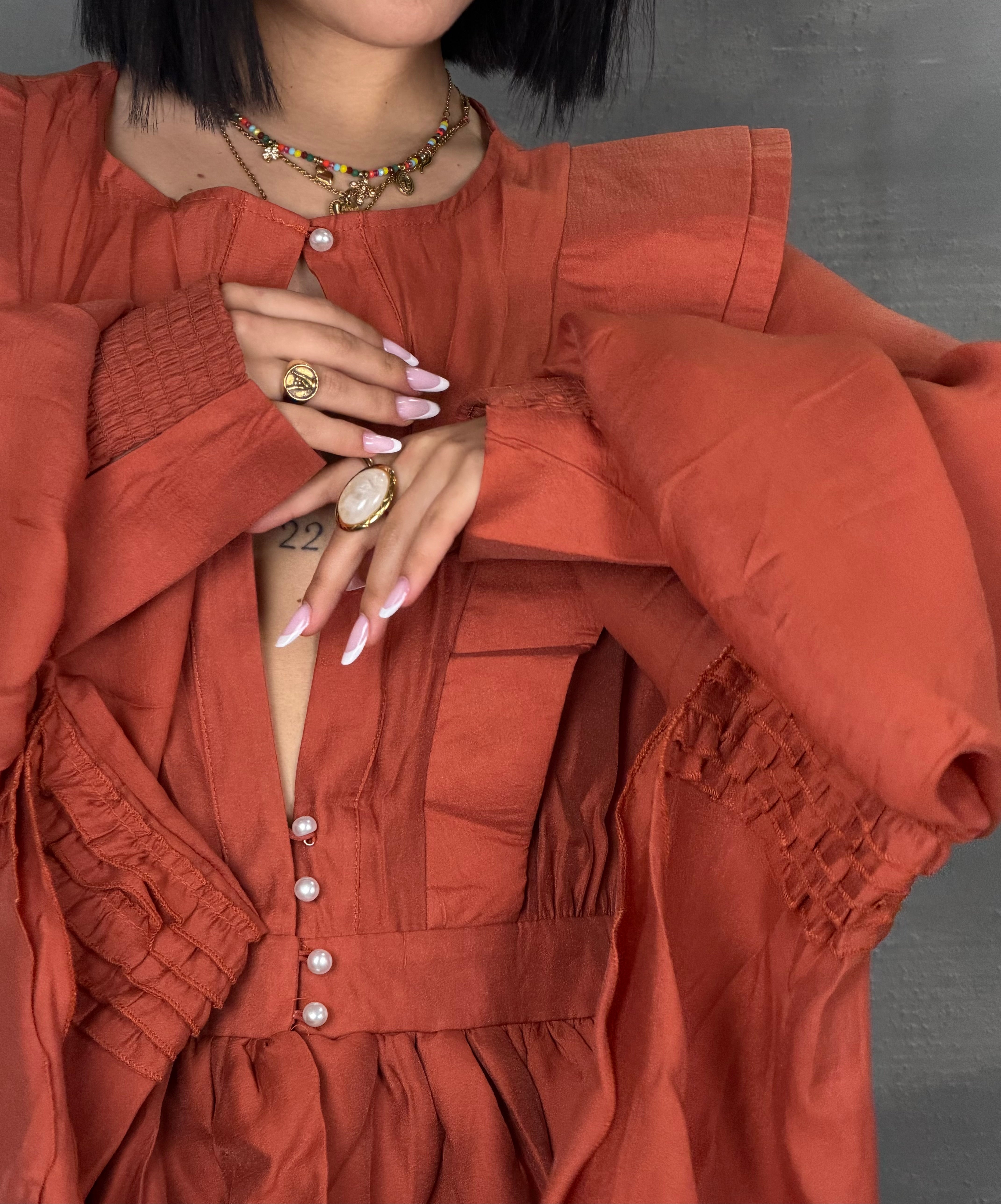Abito camicia BICA ruggine